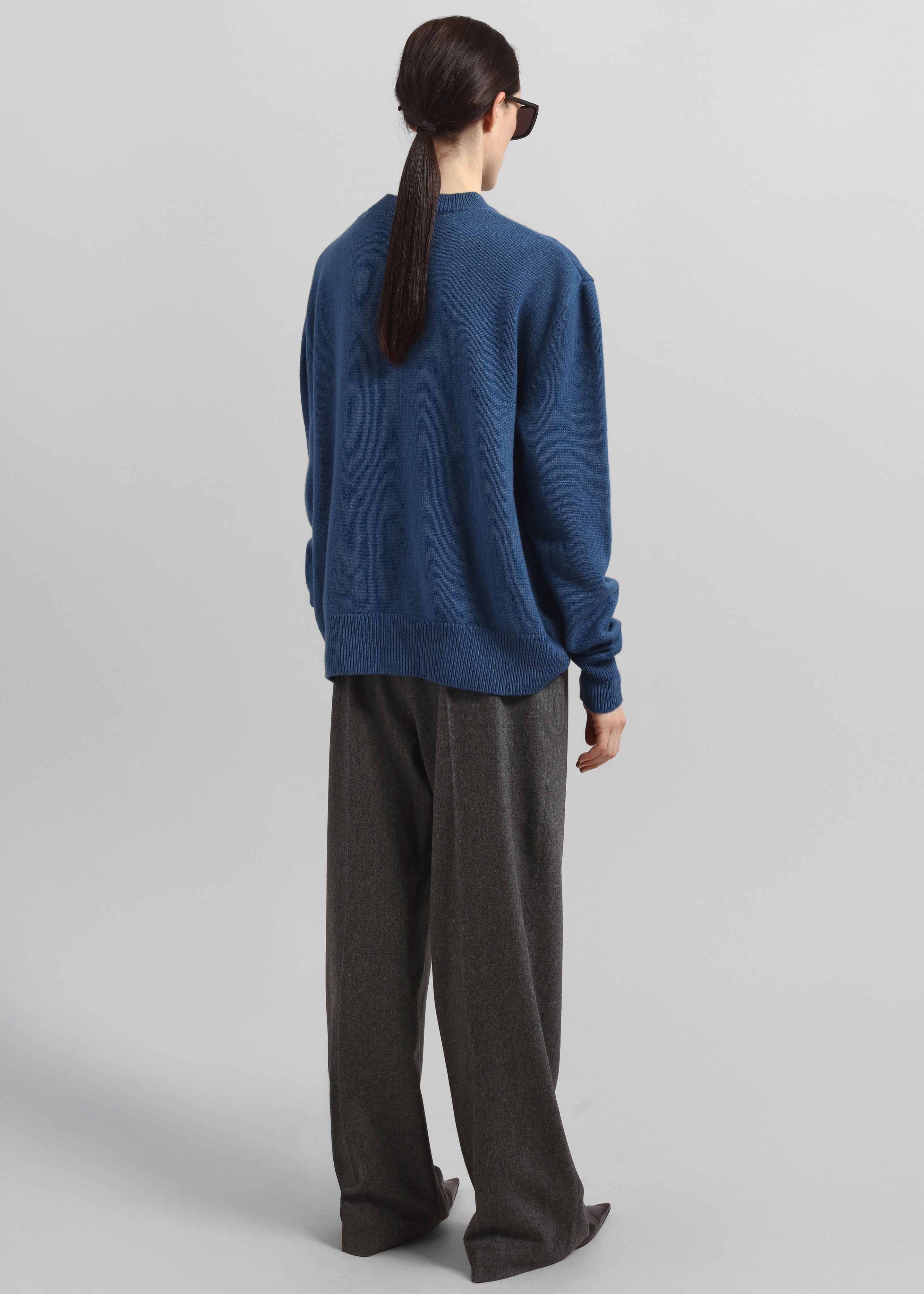 Rafaela Padded Knit Sweater - Cobalt - 6