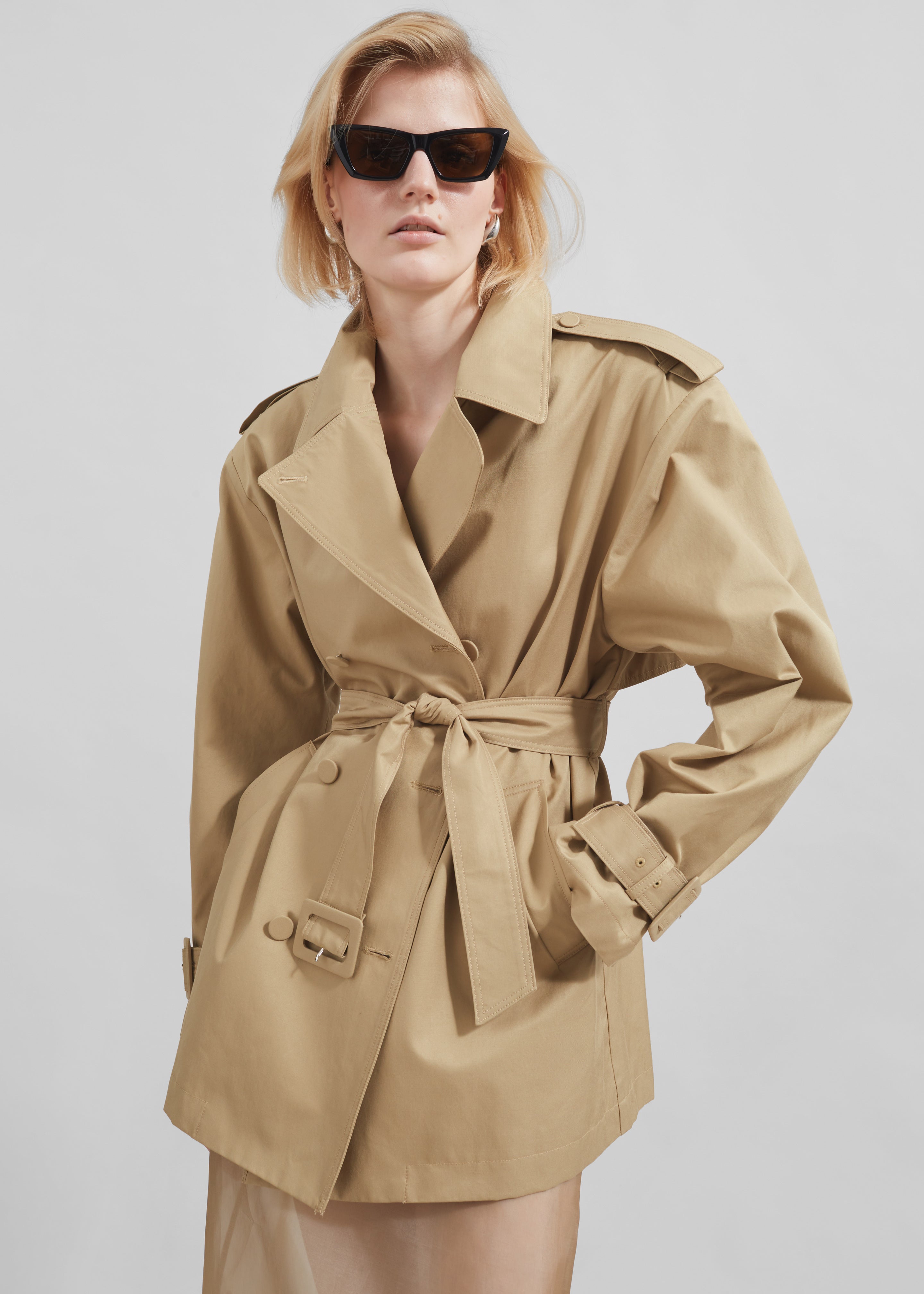 Raleigh Trench Coat - Beige - 9