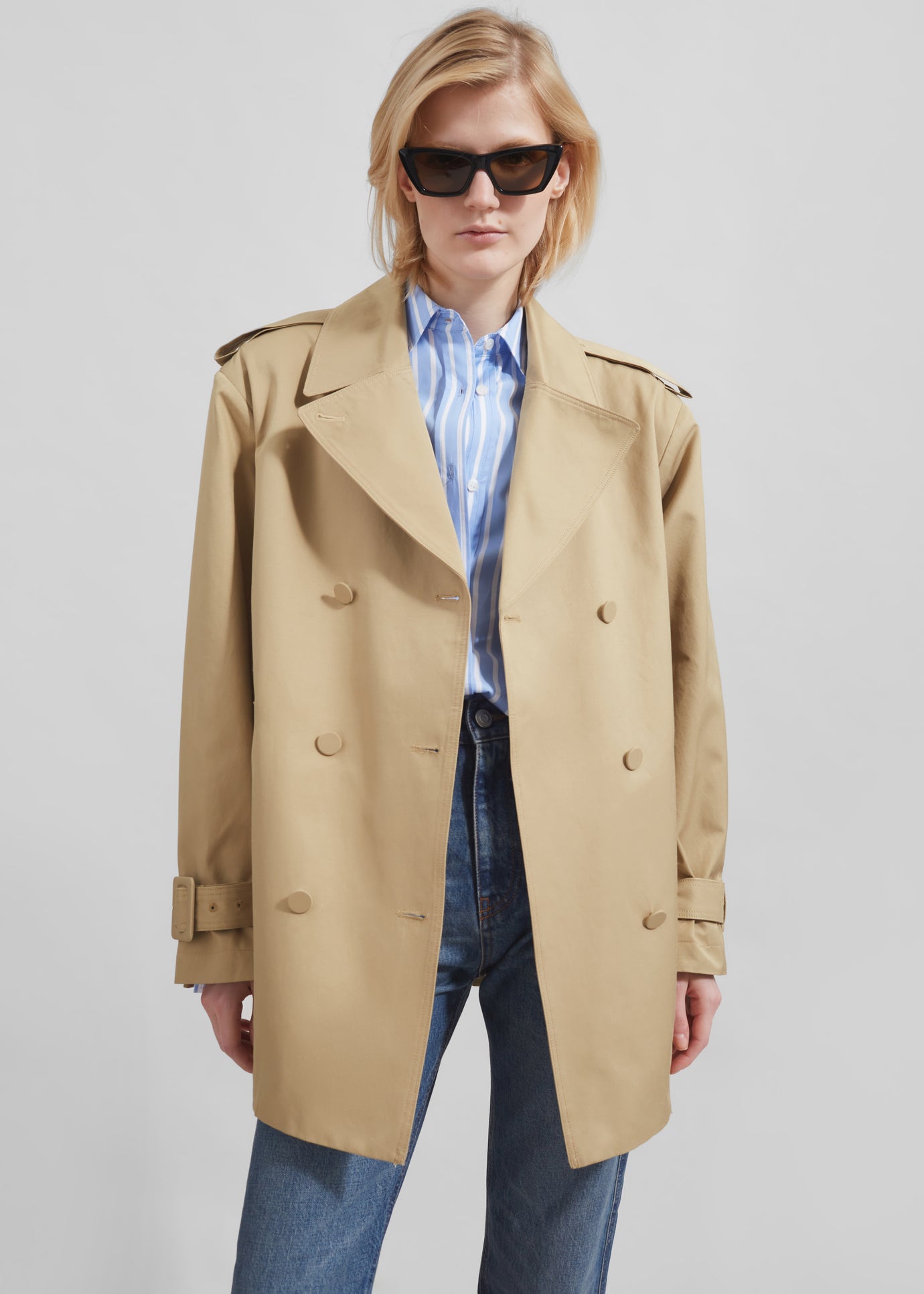 Raleigh Trench Coat - Beige - 1