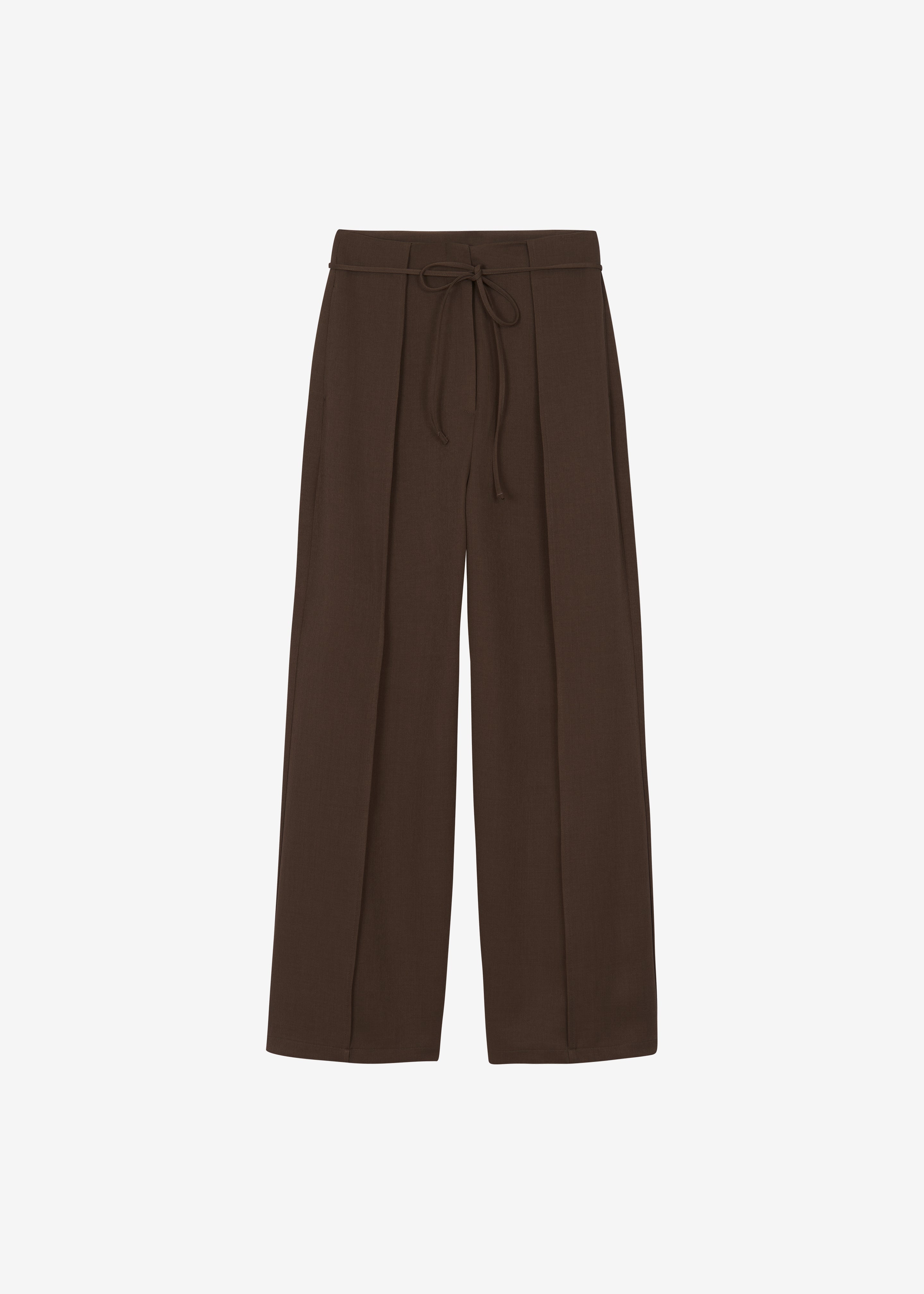 Ravell Pleated Trousers - Brown - 8