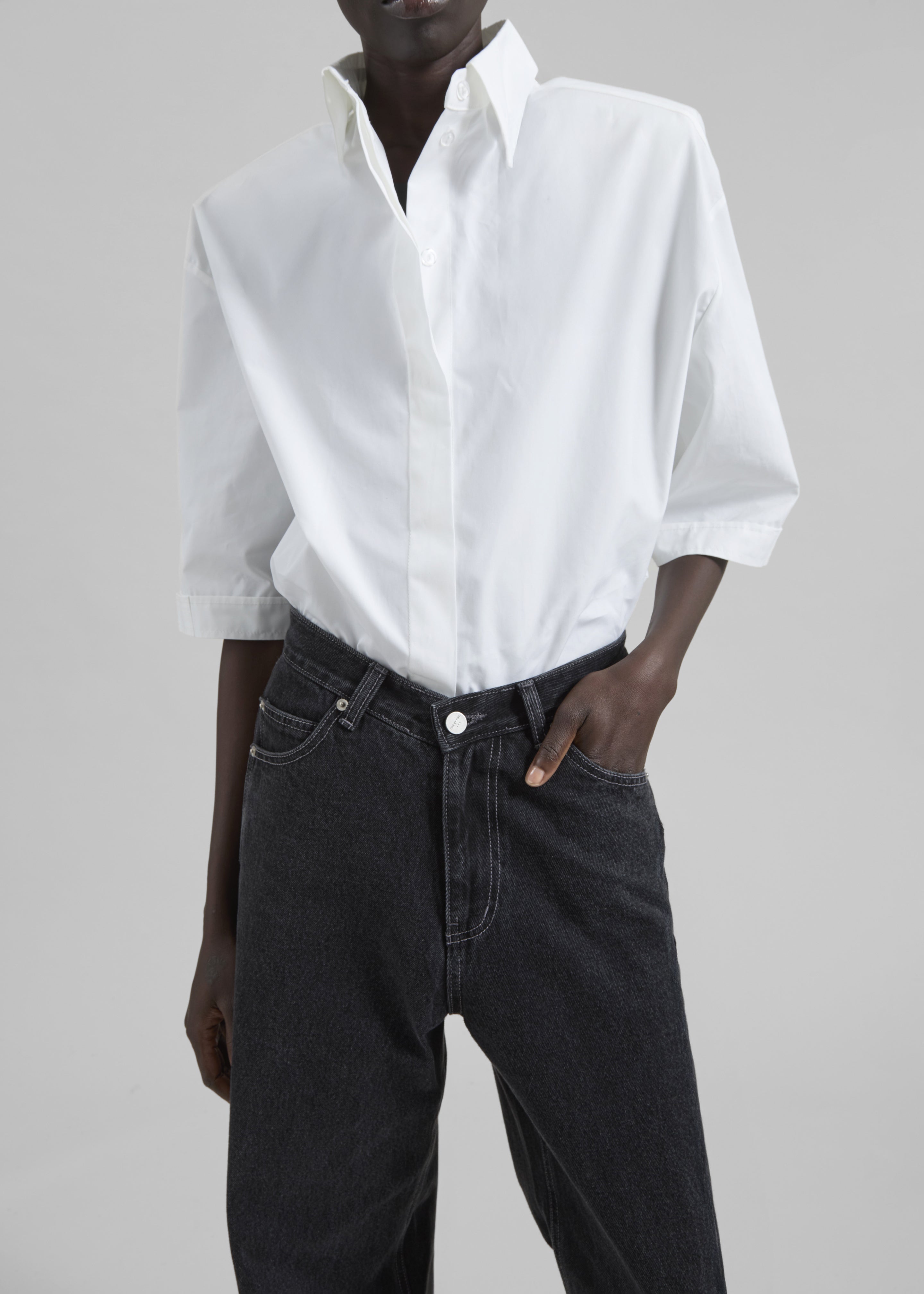 Raven Low Rise Jeans - Black Wash - 3