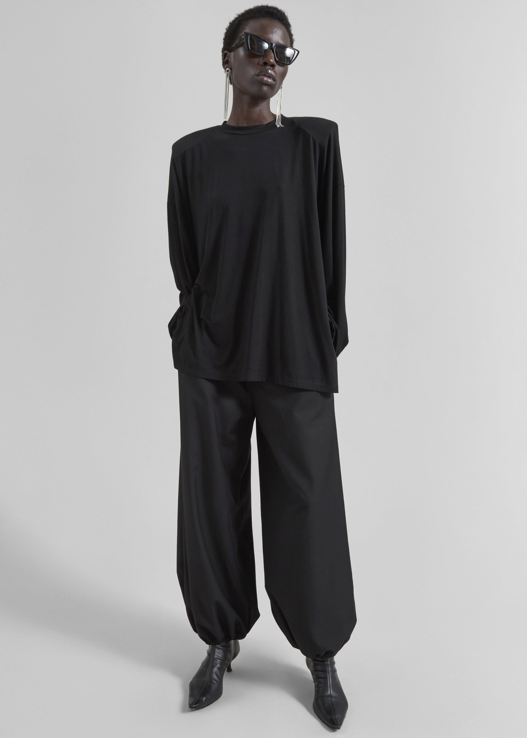 Shop the look image for Ravvi Soft Padded Top - Black
