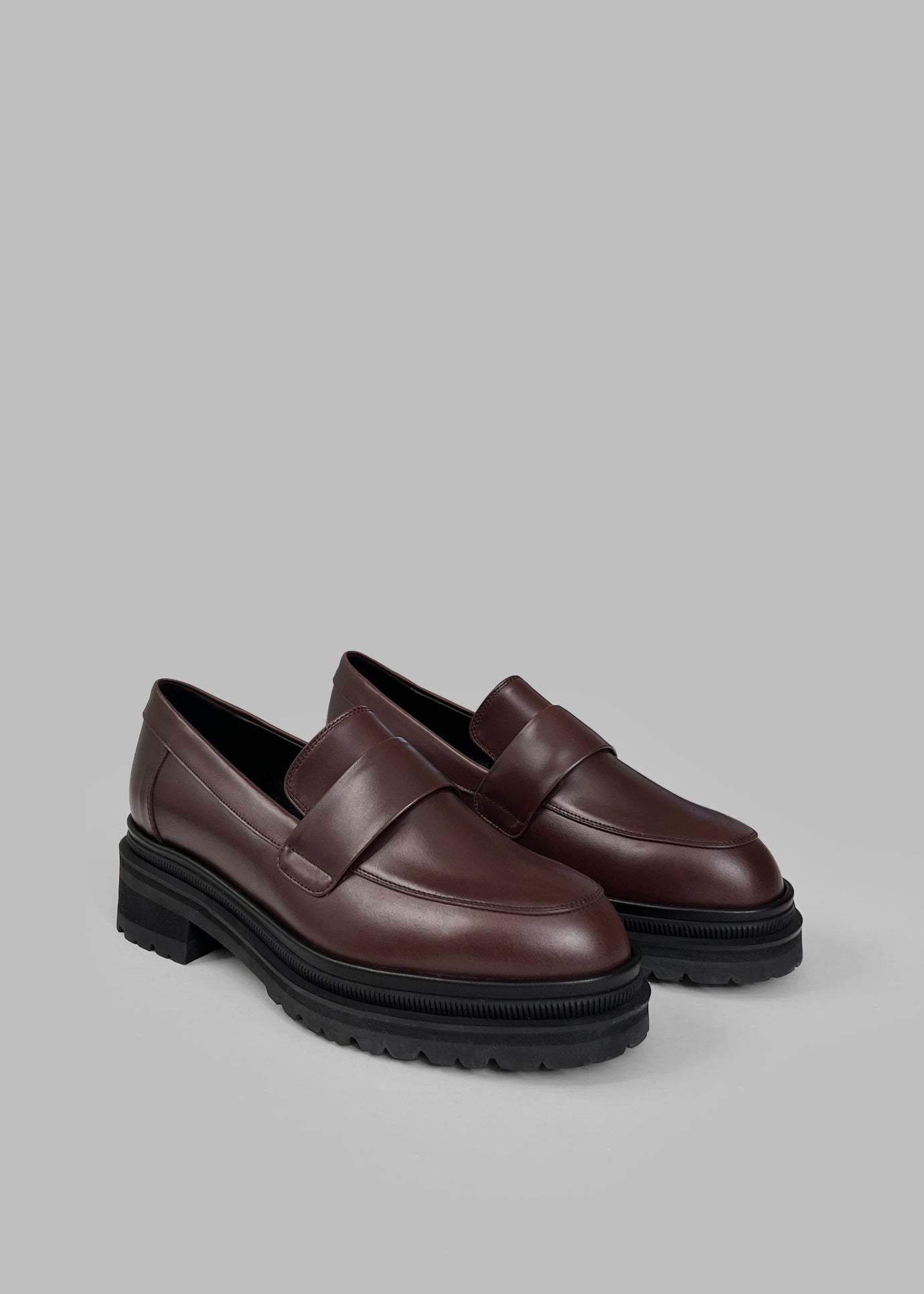 Reese Leather Loafers - Brown
