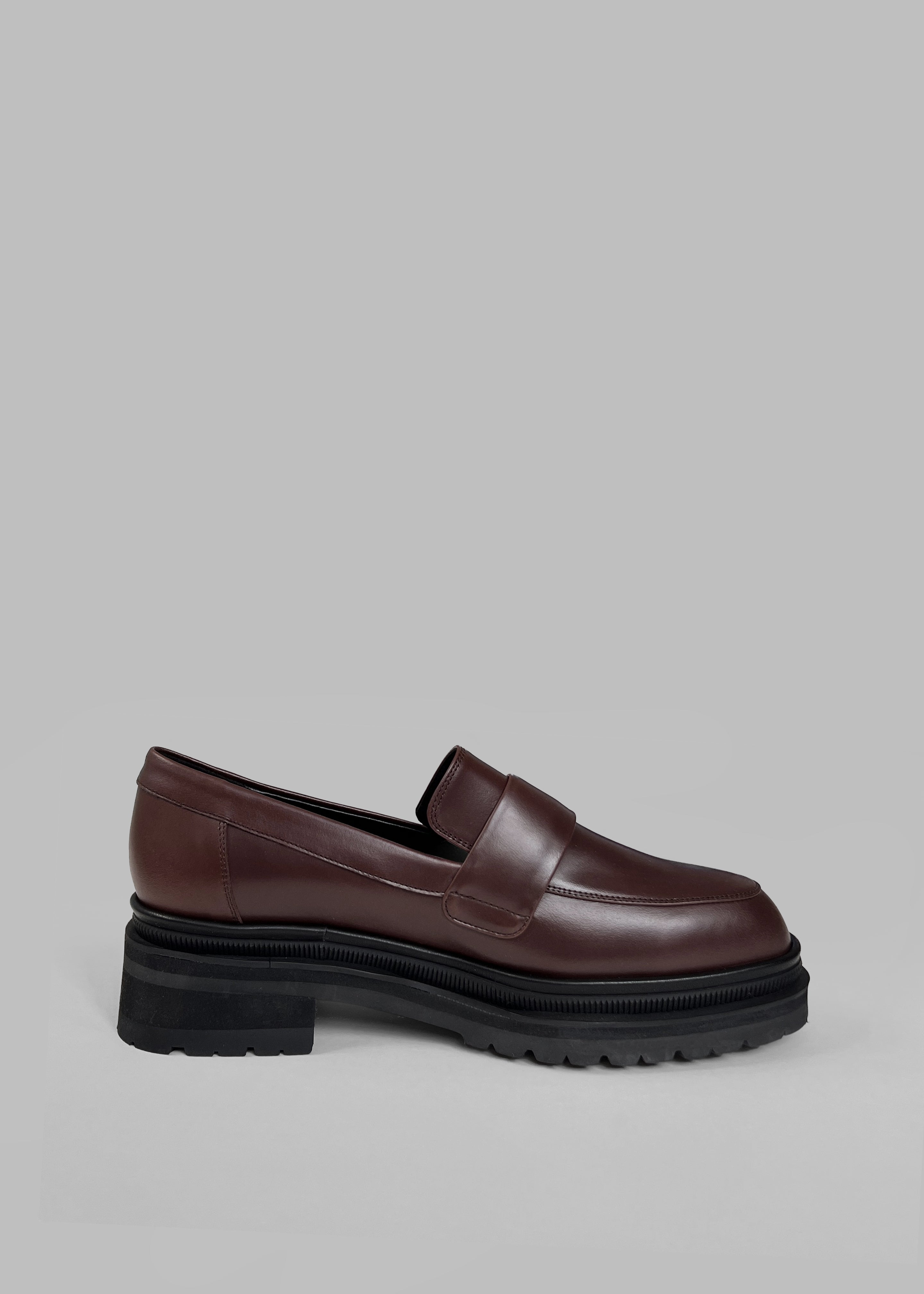 Reese Leather Loafers - Brown - 4
