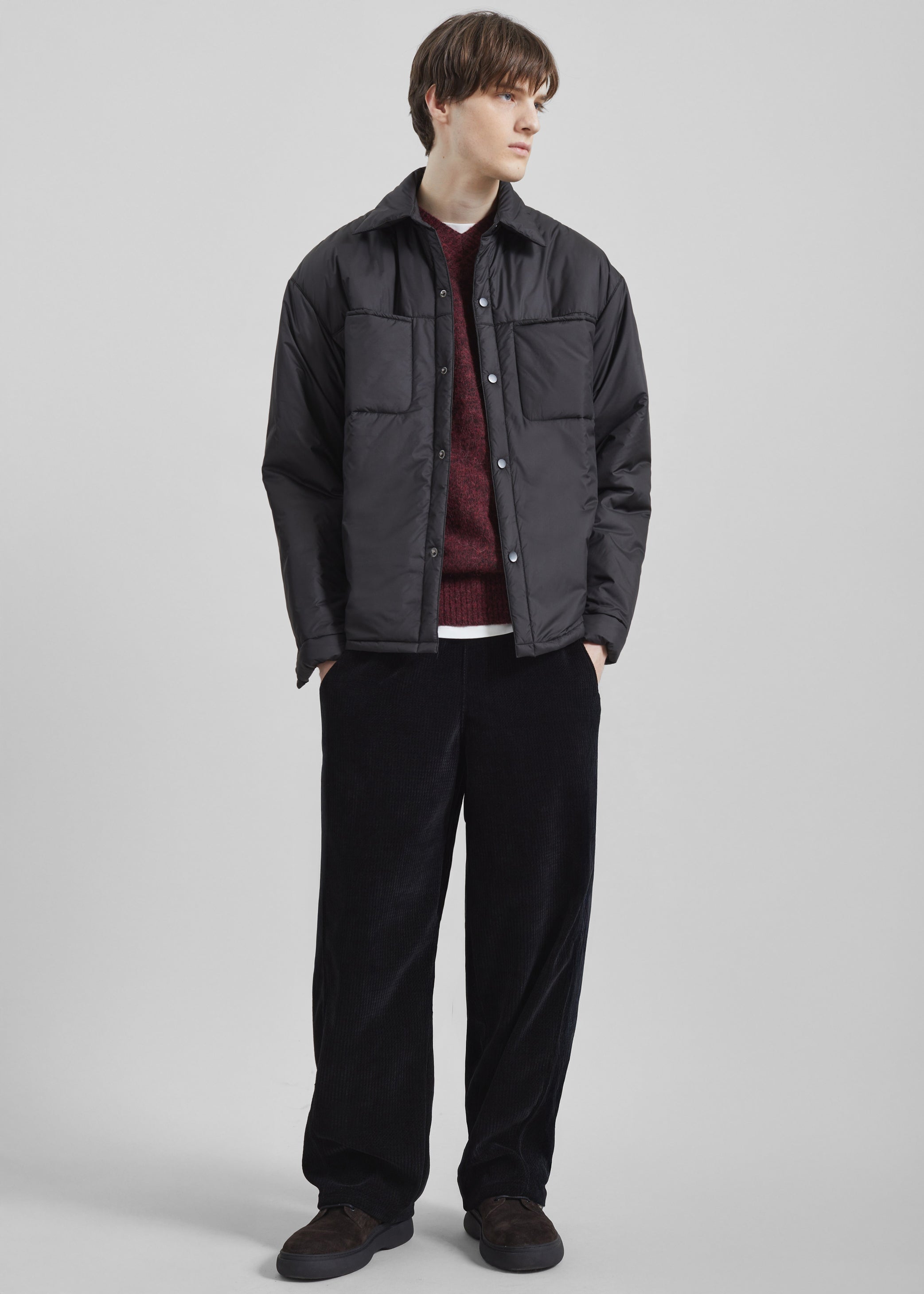 Shop the look image for Reffroy Puffer Overshirt - Black
