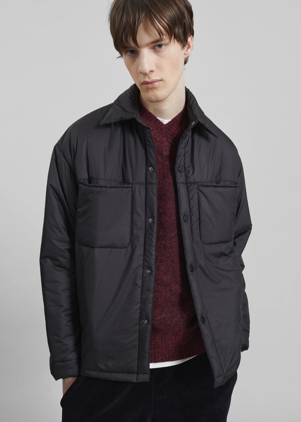Reffroy Puffer Overshirt - Black