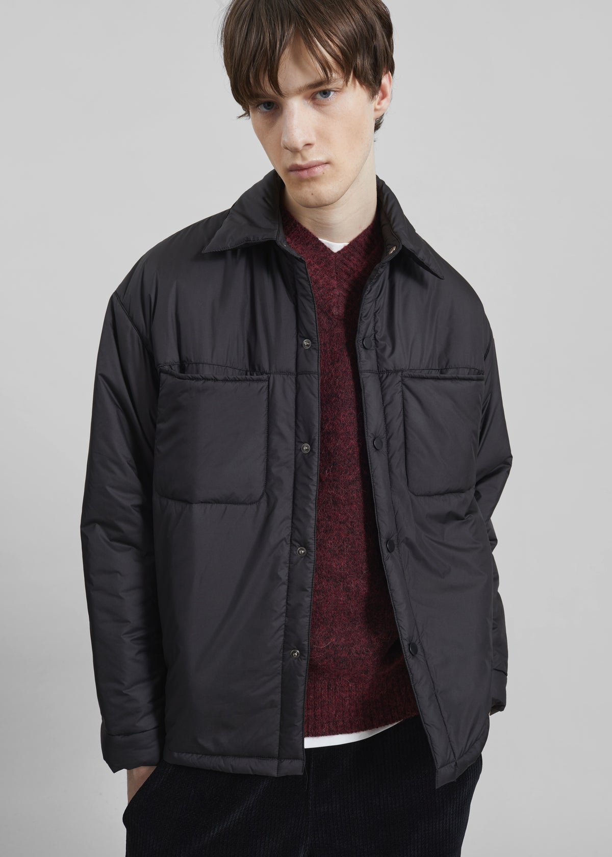 Reffroy Puffer Overshirt - Black - 1