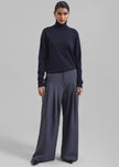 Regina Pleated Trousers - Grey