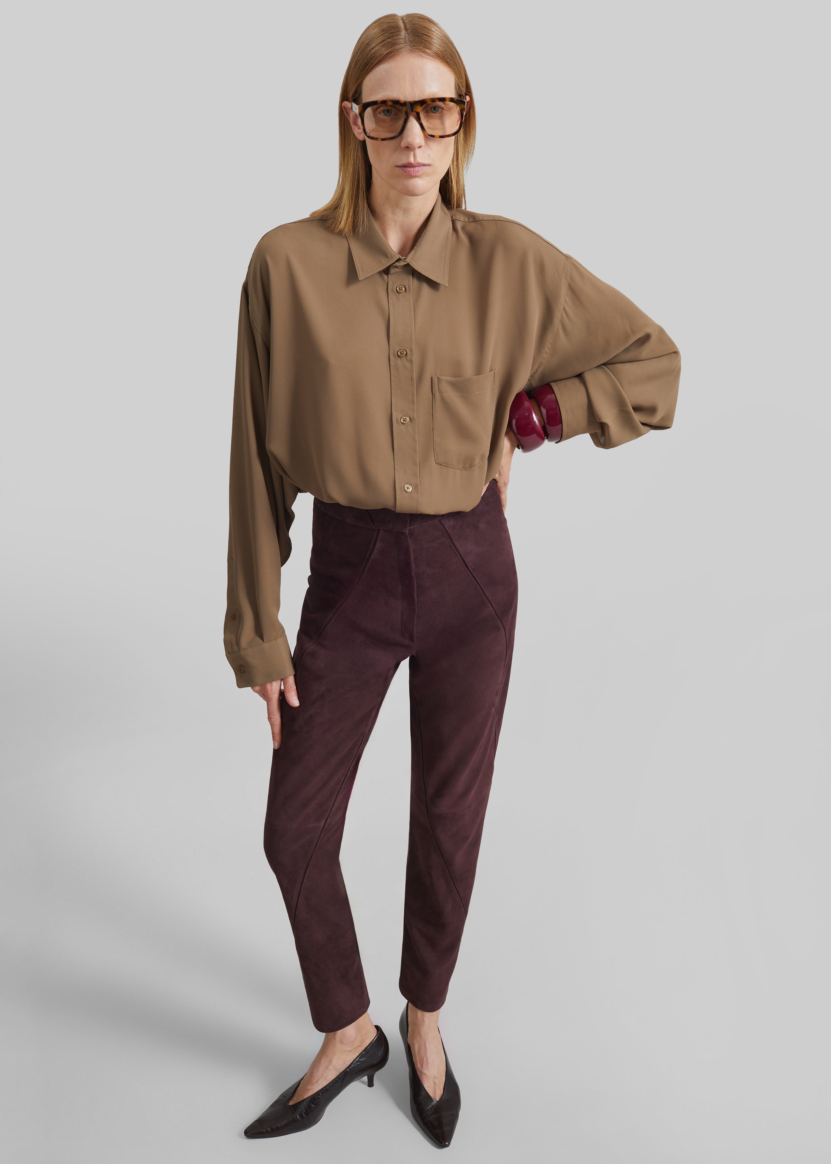 Rema Shirt - Khaki Brown - 5