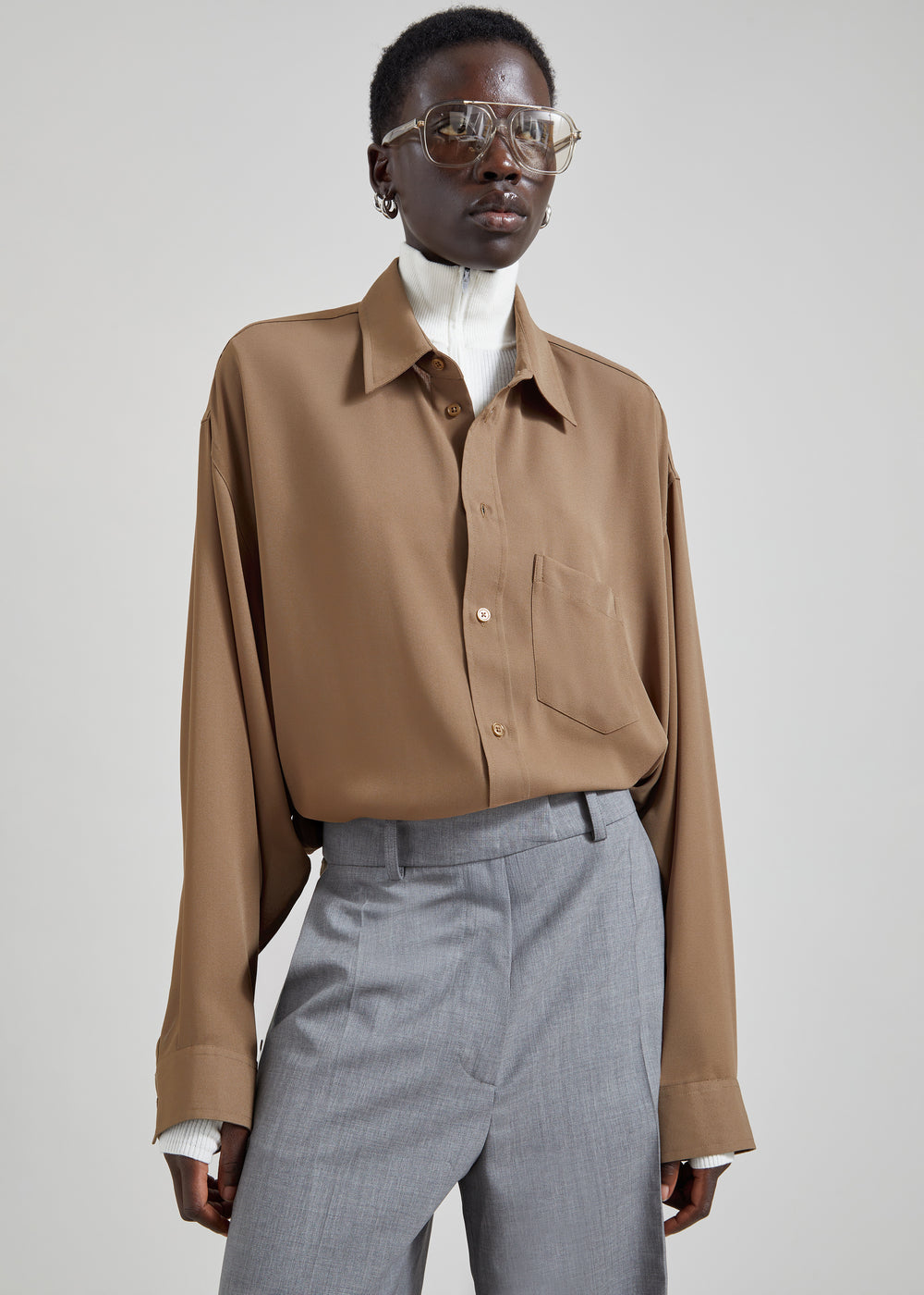Rema Shirt - Khaki Brown