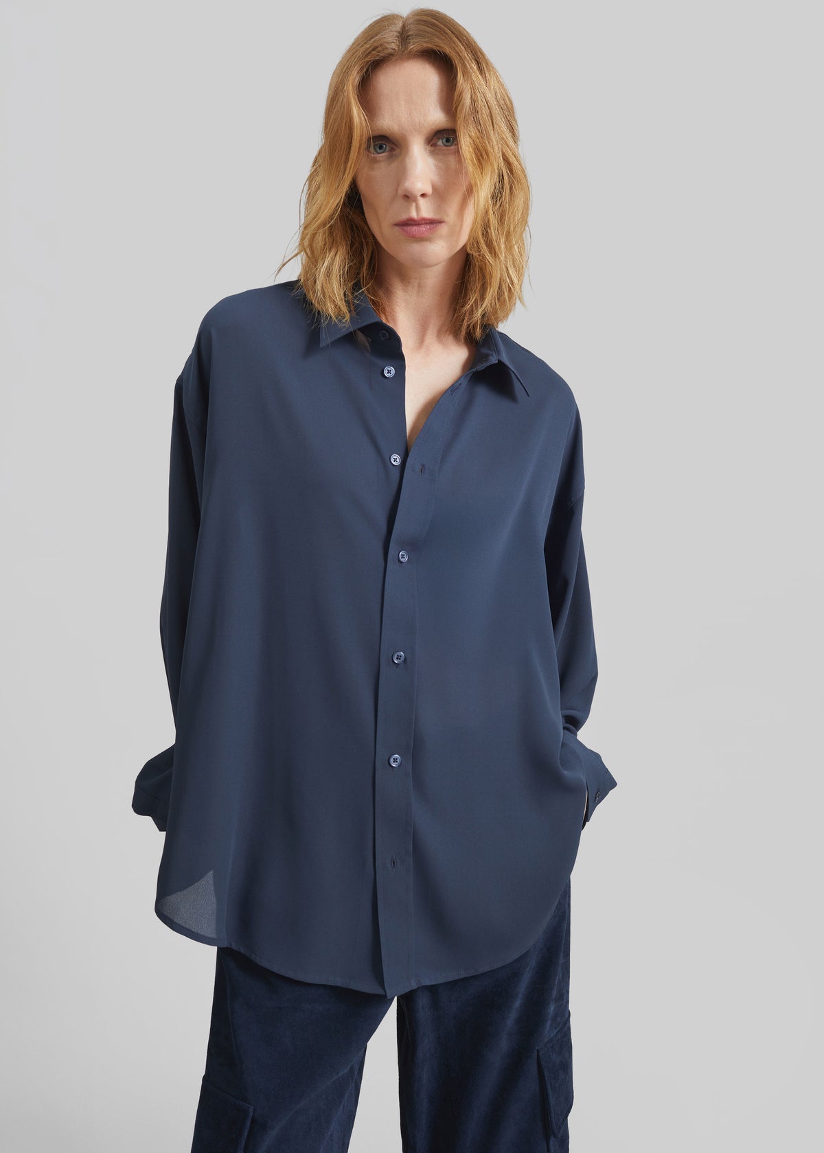 Rema Shirt - Slate Blue