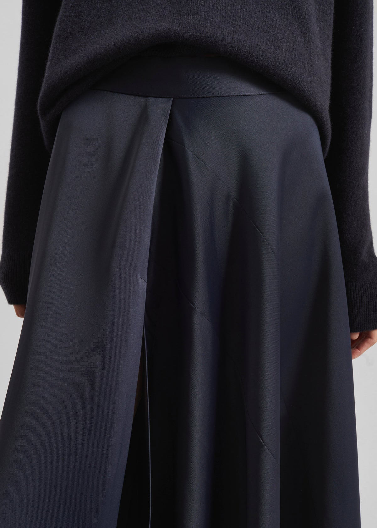 Remain Draped Skirt - Blue Graphite - 7
