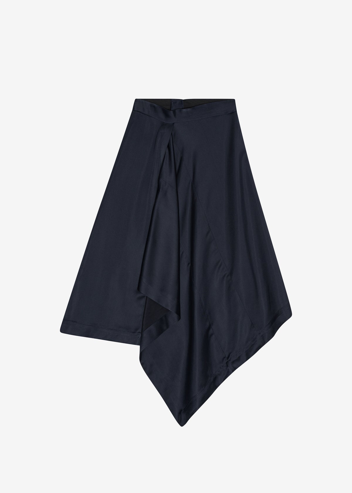 Remain Draped Skirt - Blue Graphite - 8