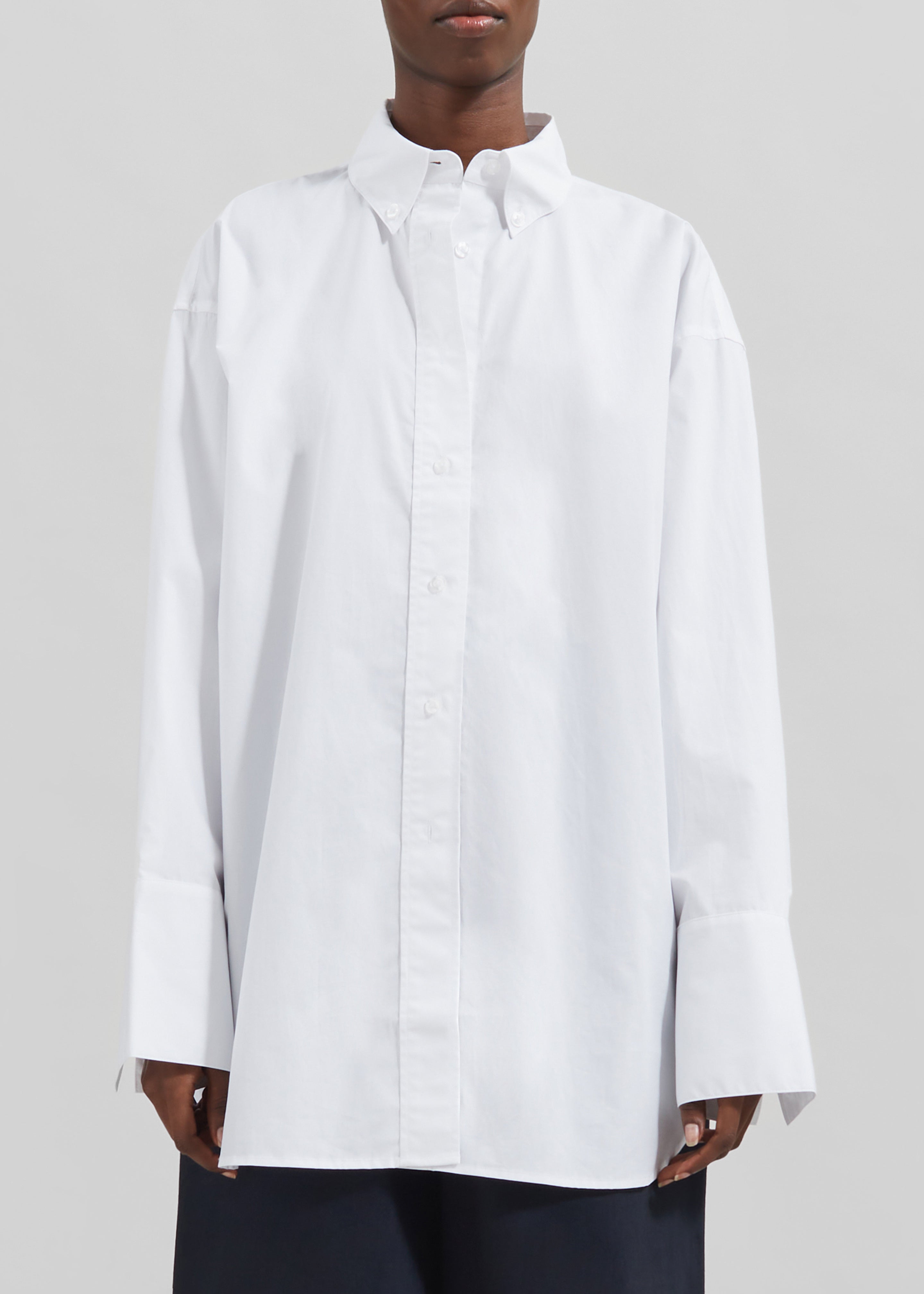 Remain Oversized Shirt - Bright White - 7