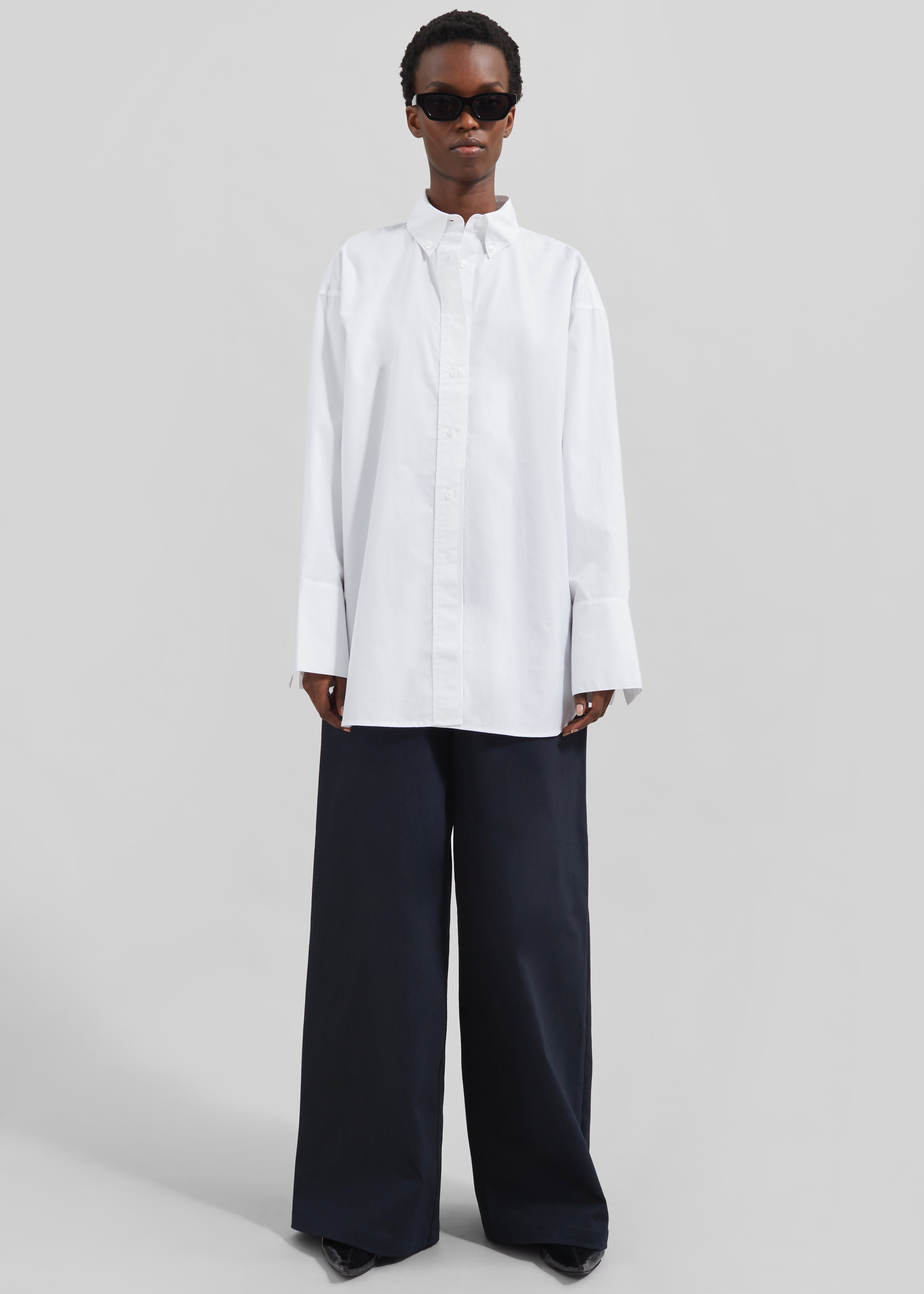 Remain Oversized Shirt - Bright White - 6