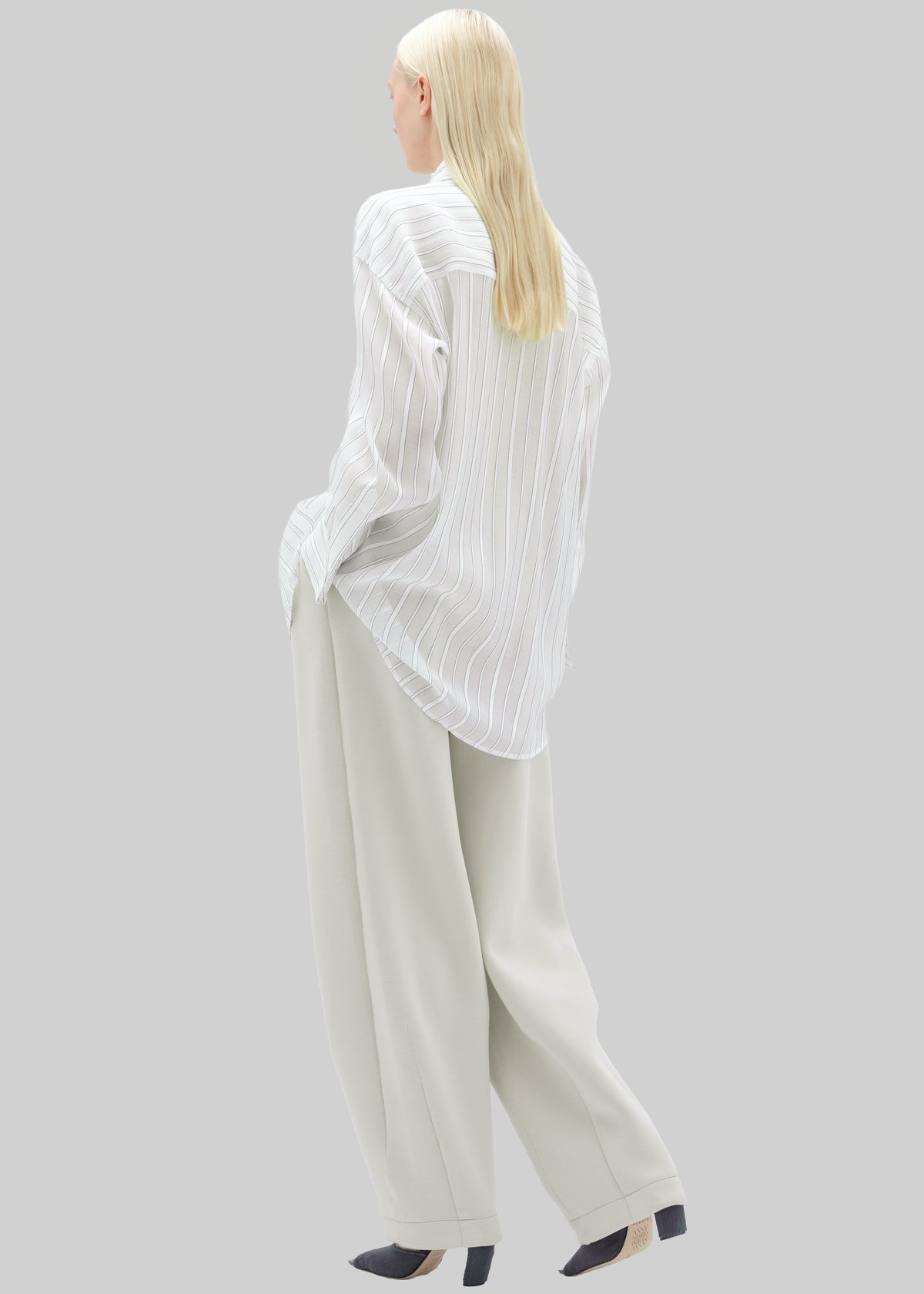 Remain Oversize Shirt - Cloud Dancer Comb - 6