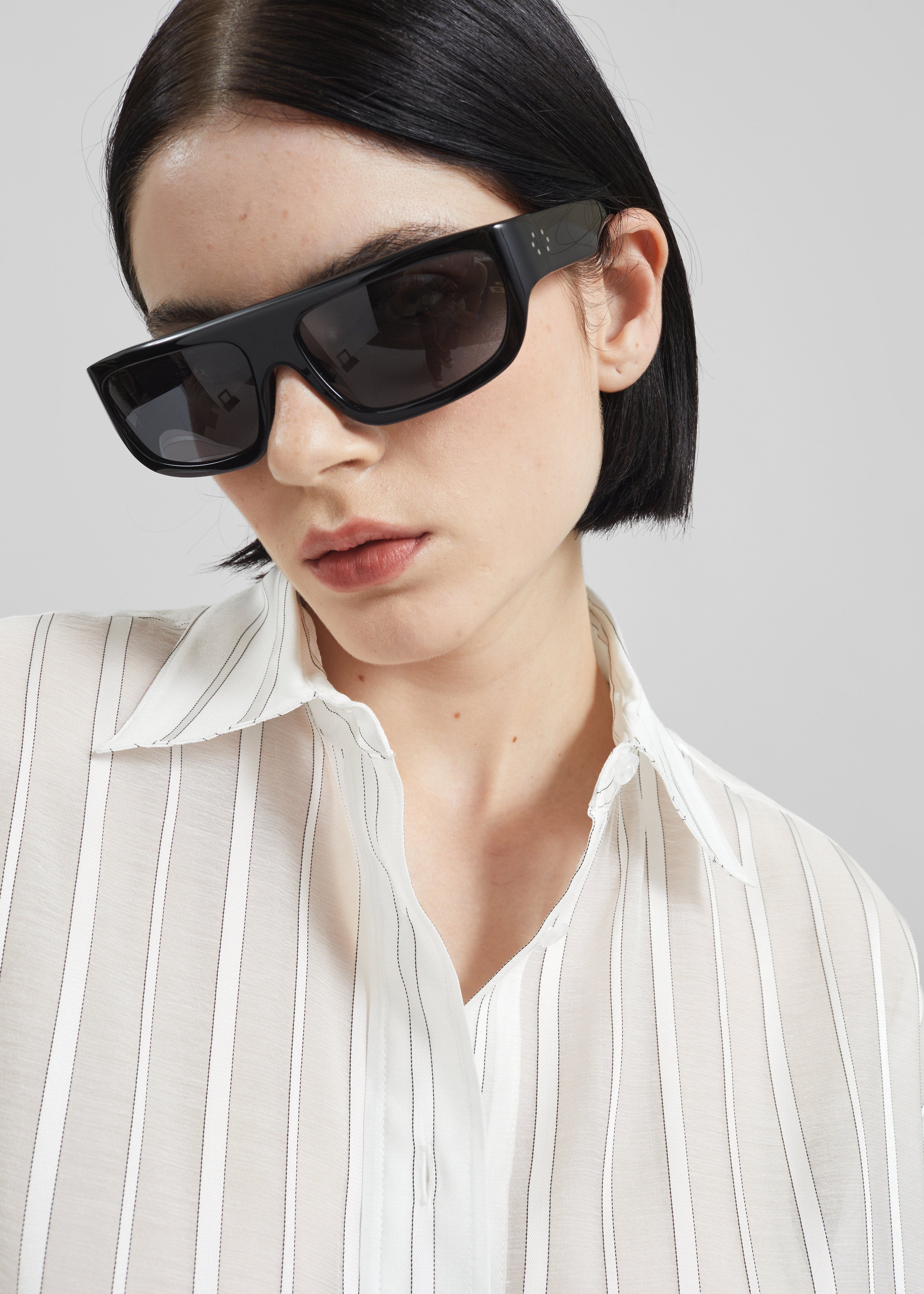 Remain Oversize Shirt - Cloud Dancer Comb - 3