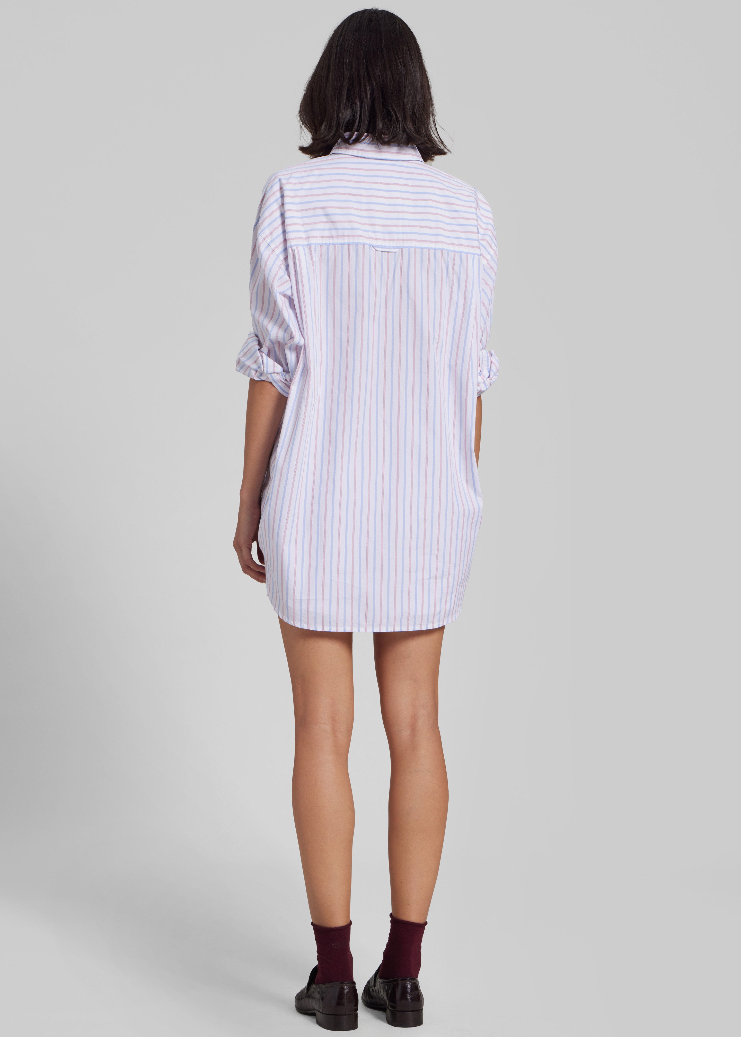Remain Oversized Striped Shirt - Cloud Dancer Comb - 8