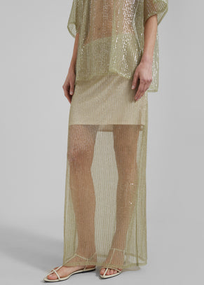 Remain Sequin Maxi Skirt - Bog