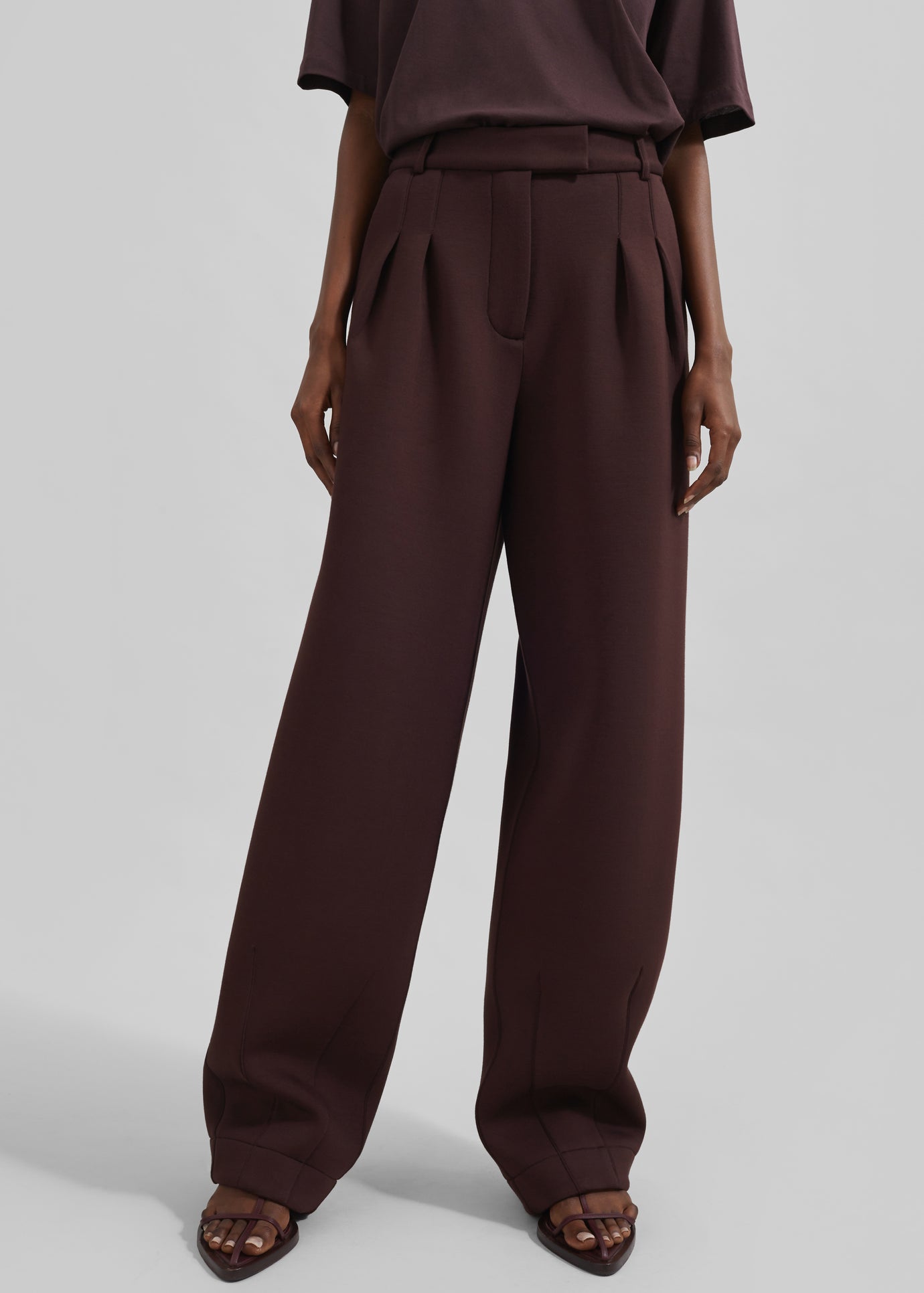 Remain Soft Cocoon Pants - Chocolate Plum - 1