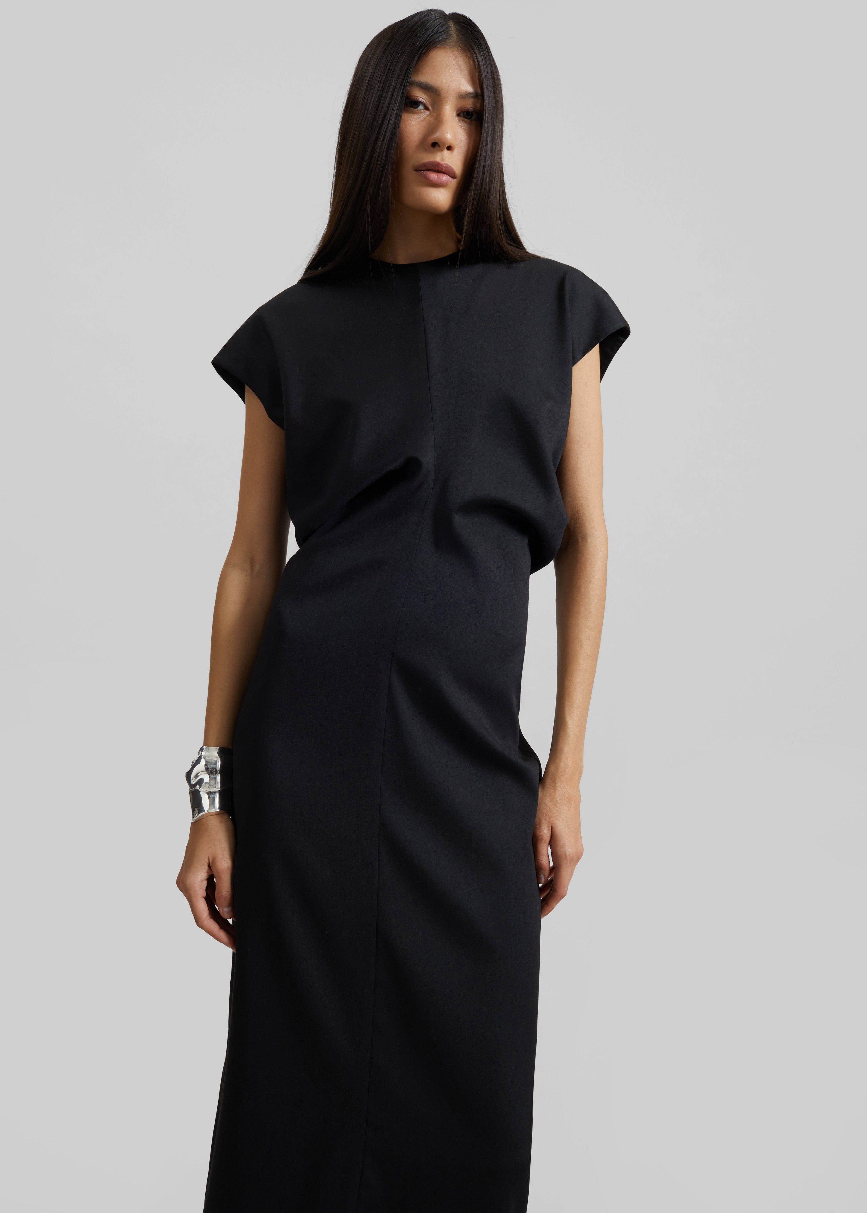 Remain Suiting Dress - Black - 5