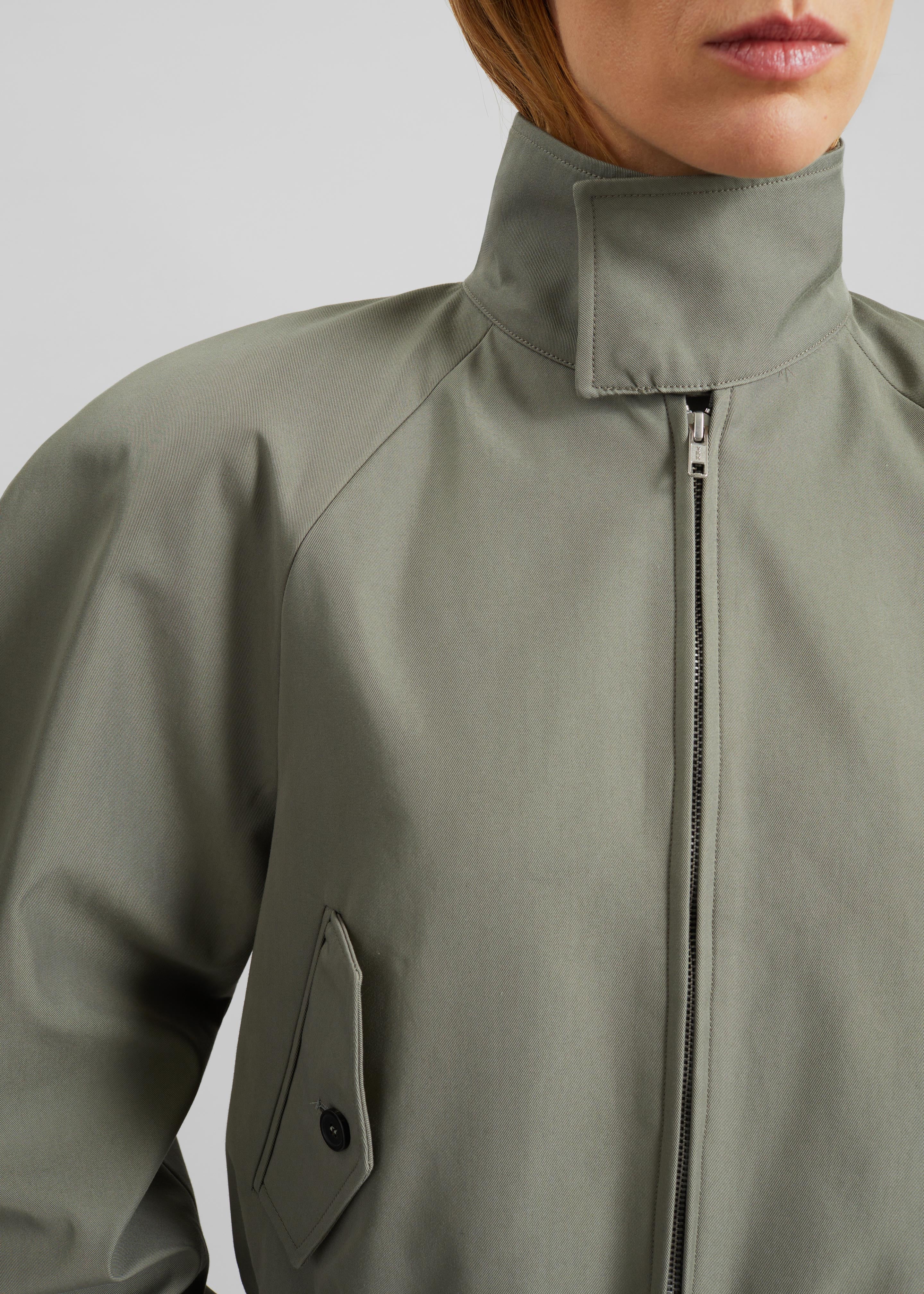 Rennes Curved Blouson Jacket - Sage - 8