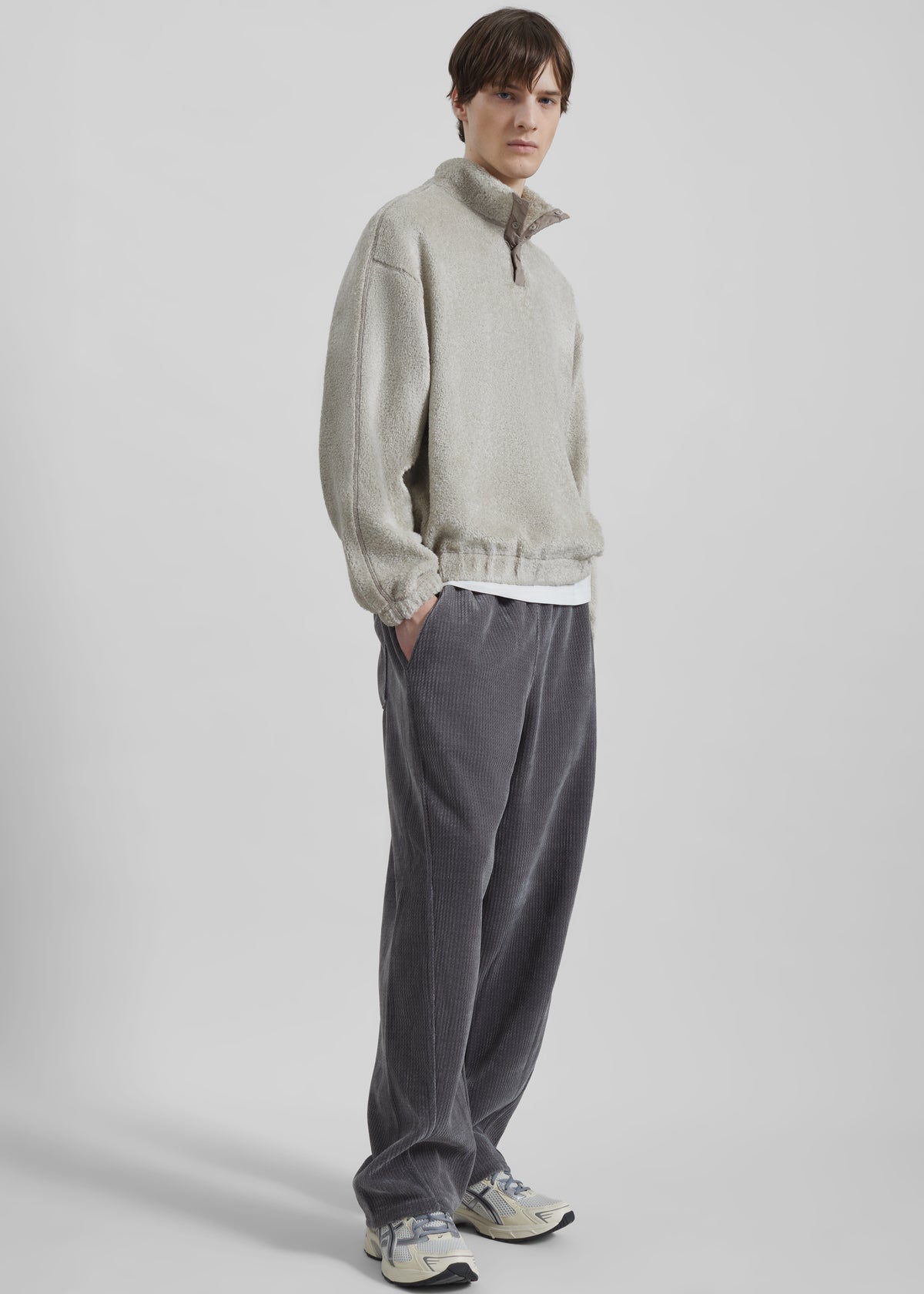 Renzo Velvet Pants - Grey - 4