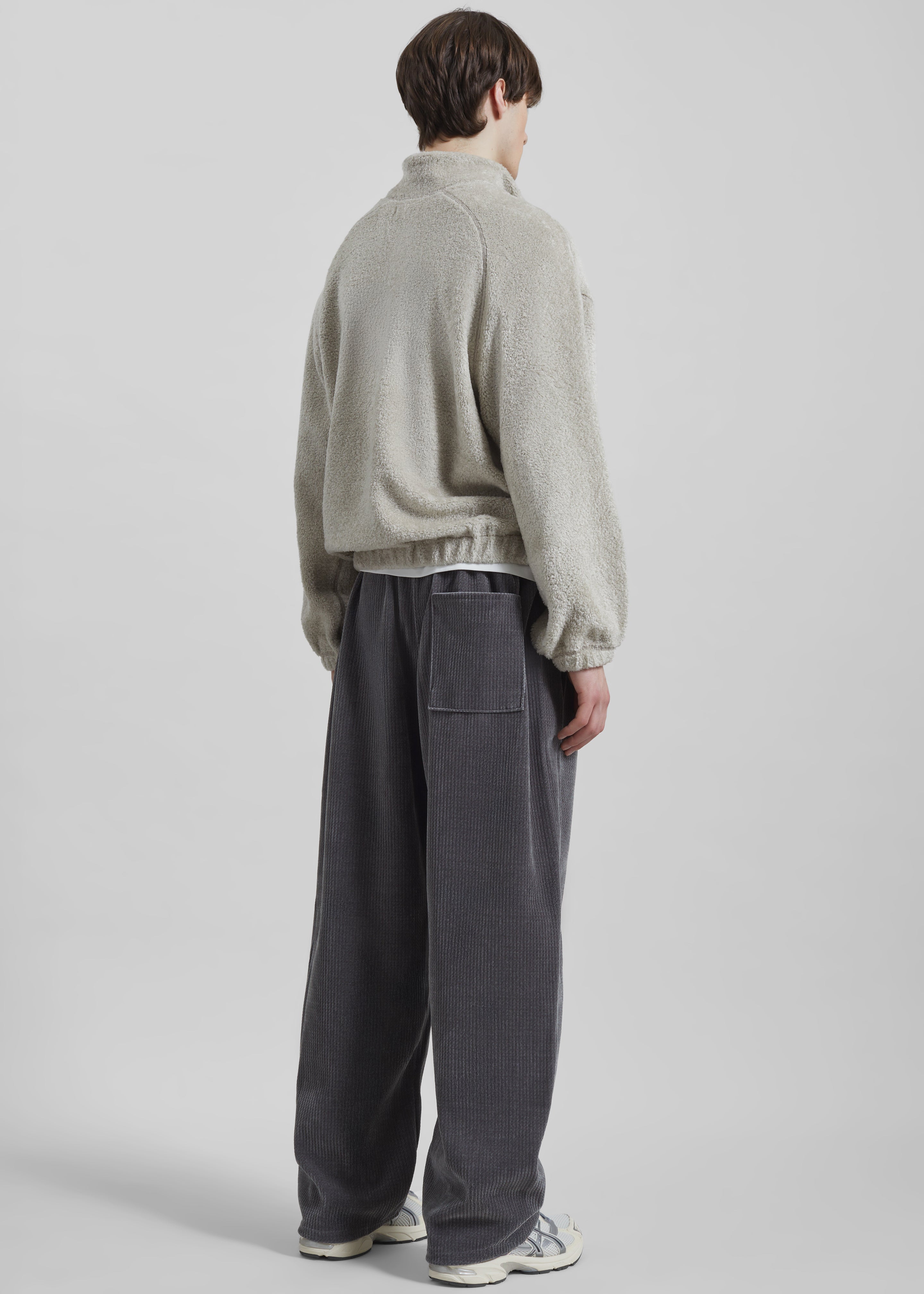 Renzo Velvet Pants - Grey – The Frankie Shop