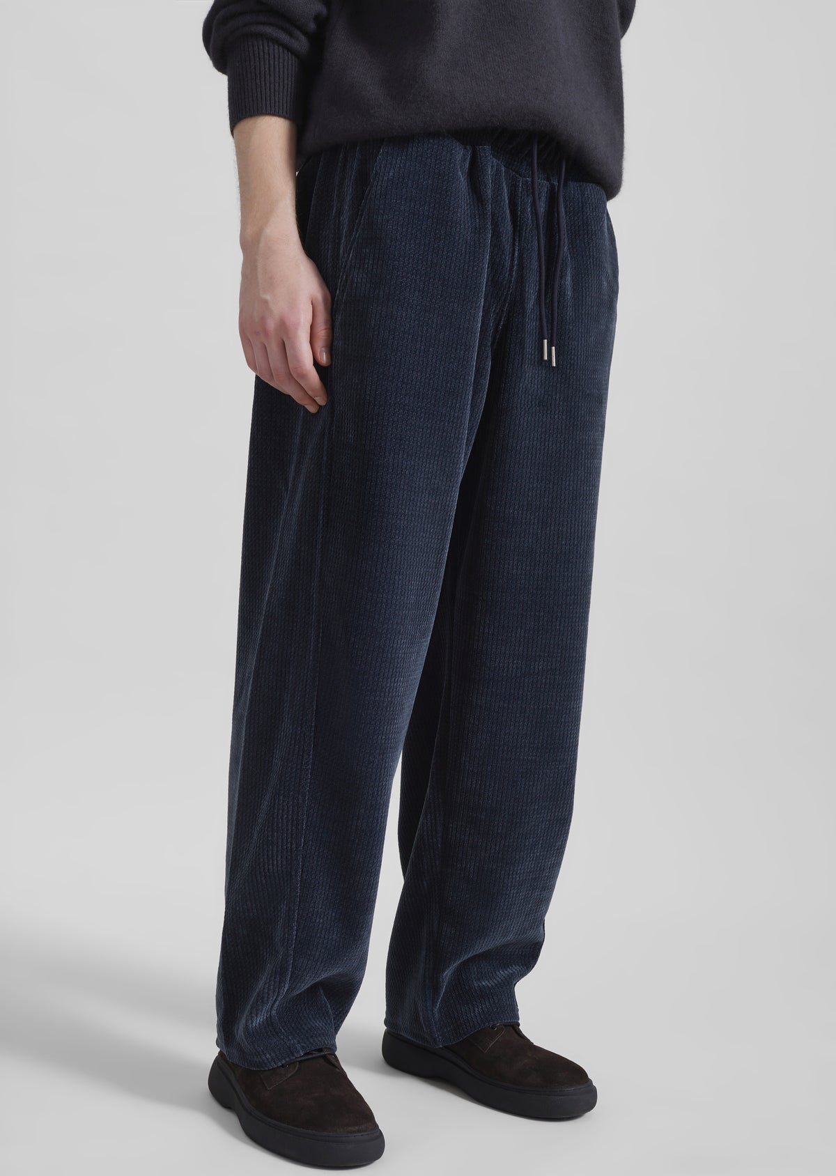 Renzo Velvet Pants - Navy - 4