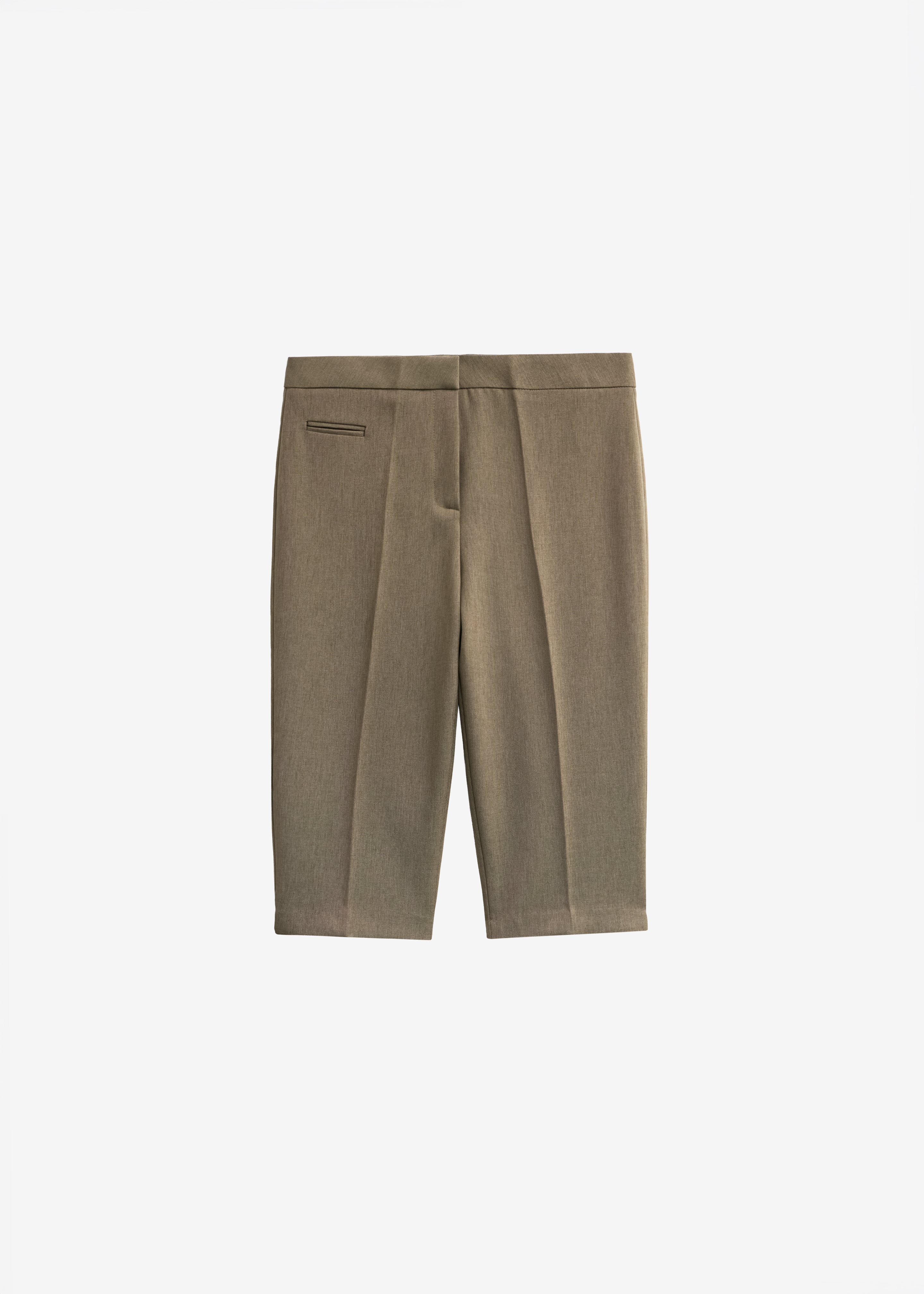Reva Tailored Bermuda Shorts - Dark Taupe - 7