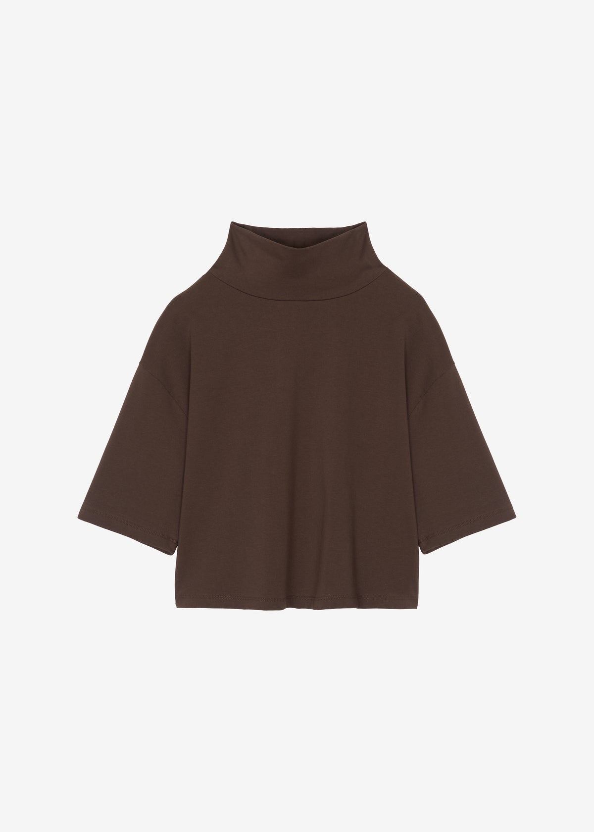 Reza Cropped Tee - Brown - 6