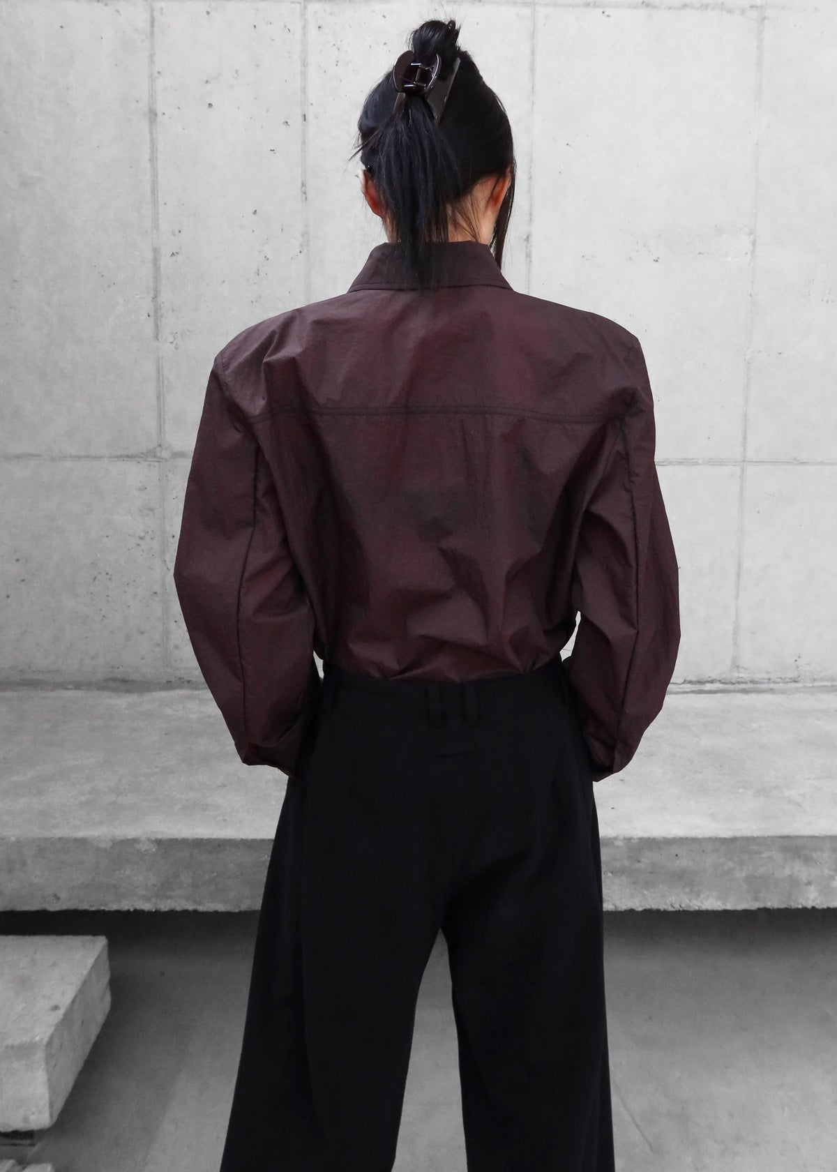 Rezay Padded Shirt - Burgundy - 7