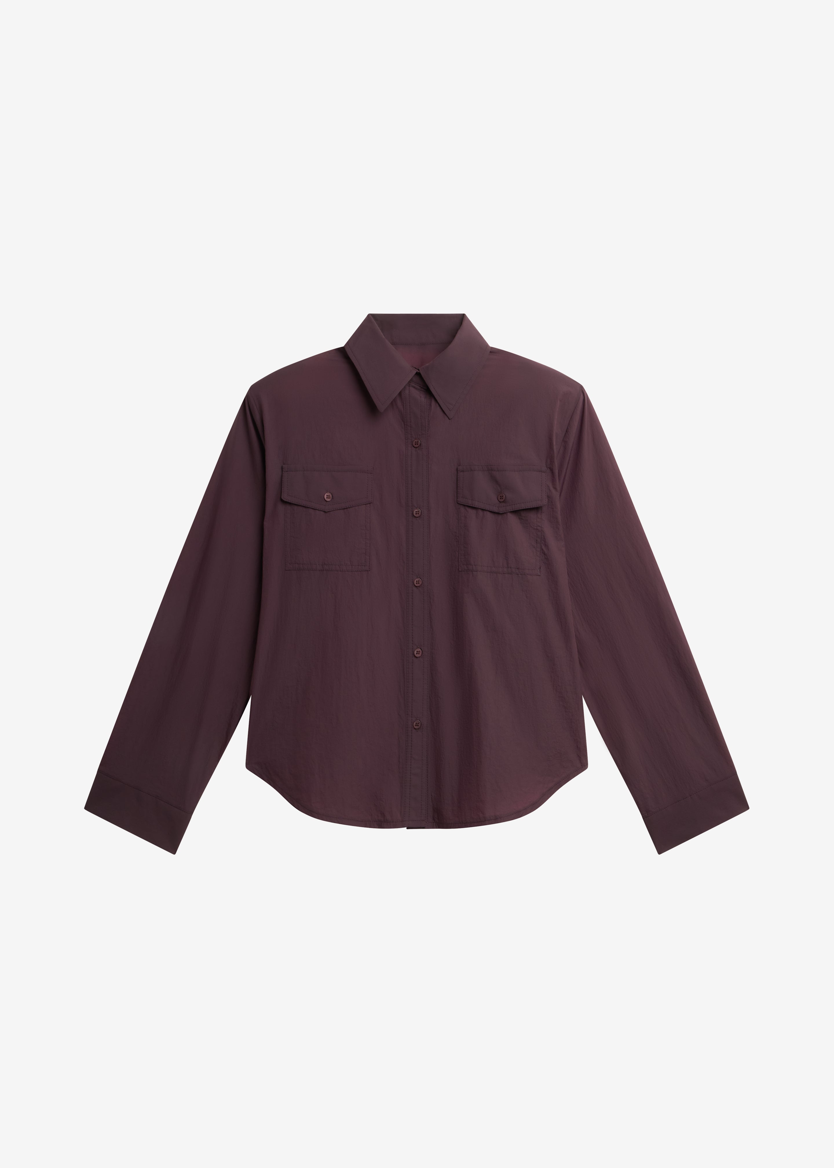 Rezay Padded Shirt - Burgundy - 8