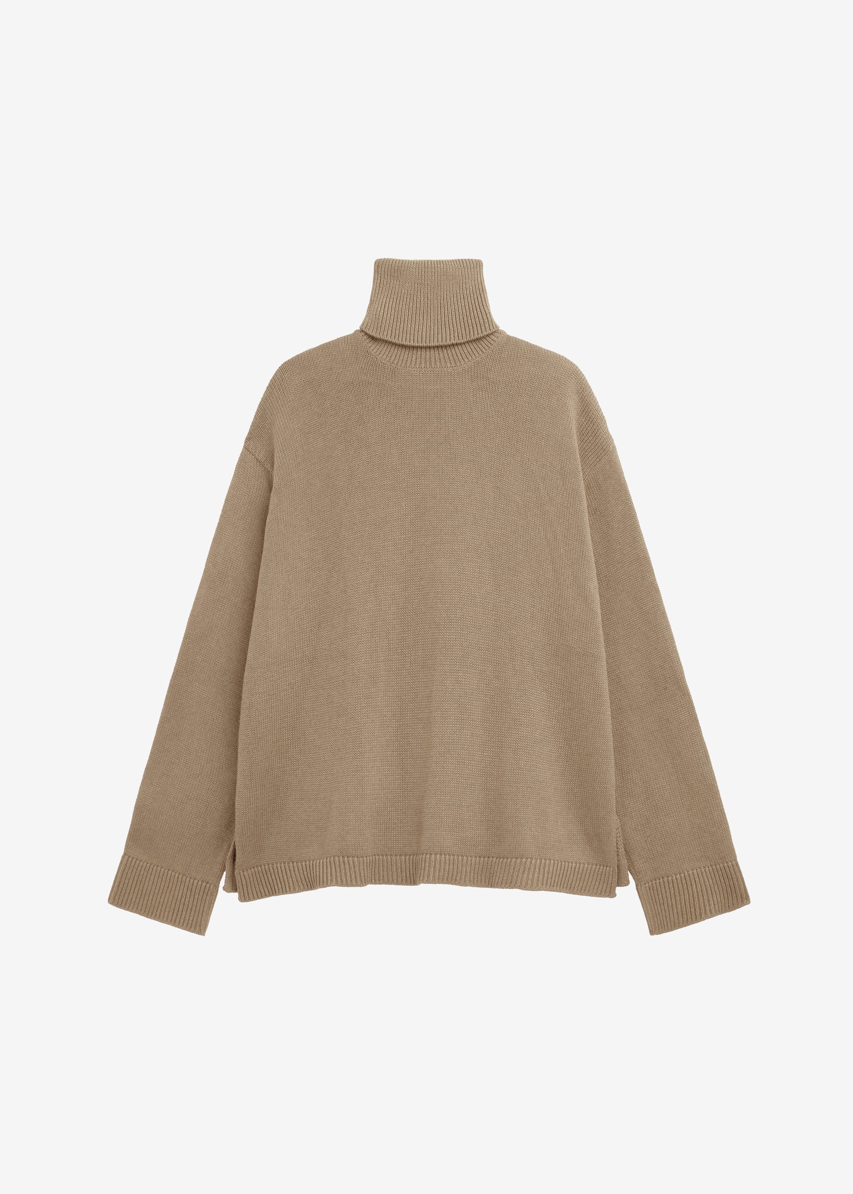 Rhea Trapeze Turtleneck - Beige – The Frankie Shop