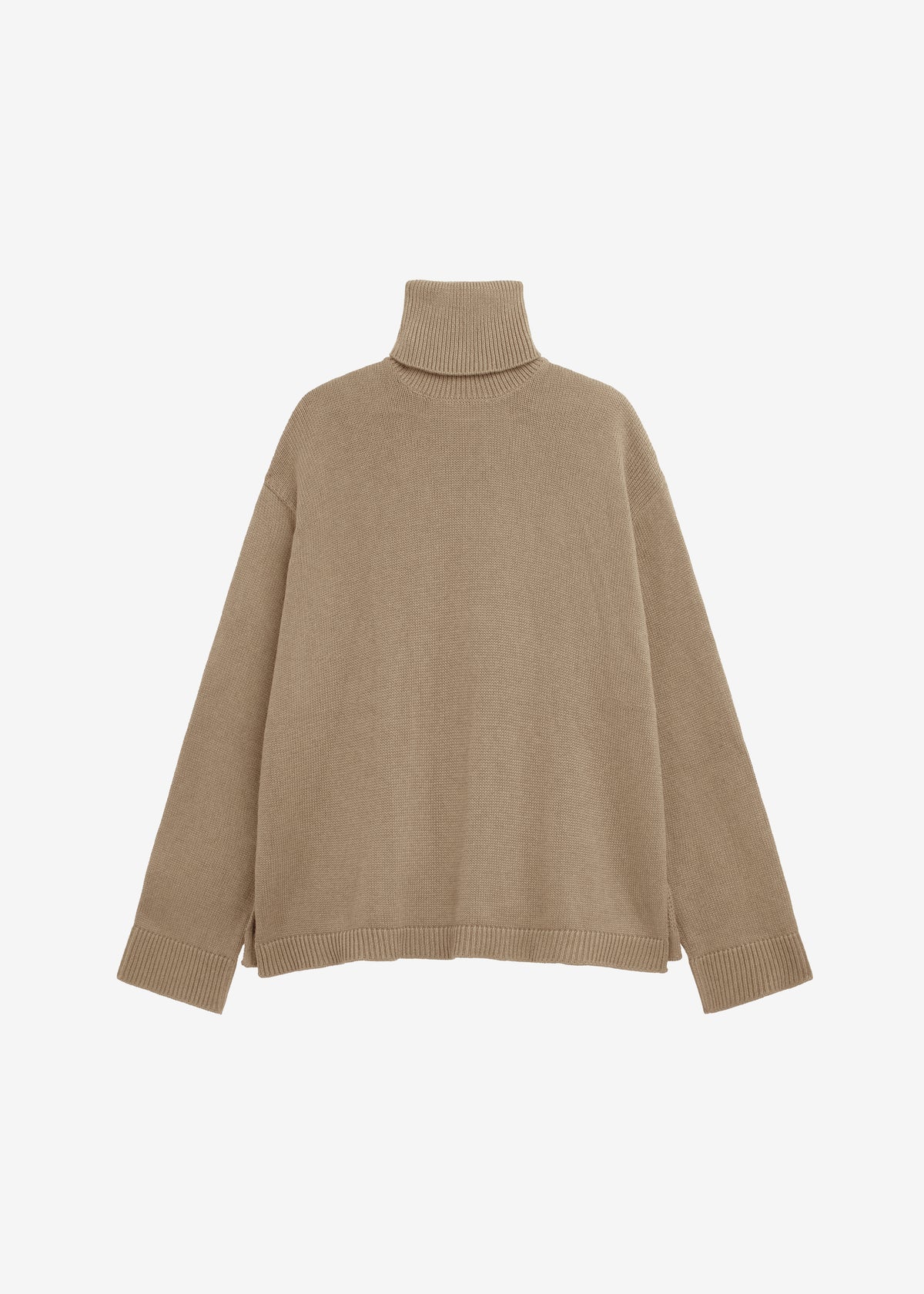 Rhea Trapeze Turtleneck - Beige - 8