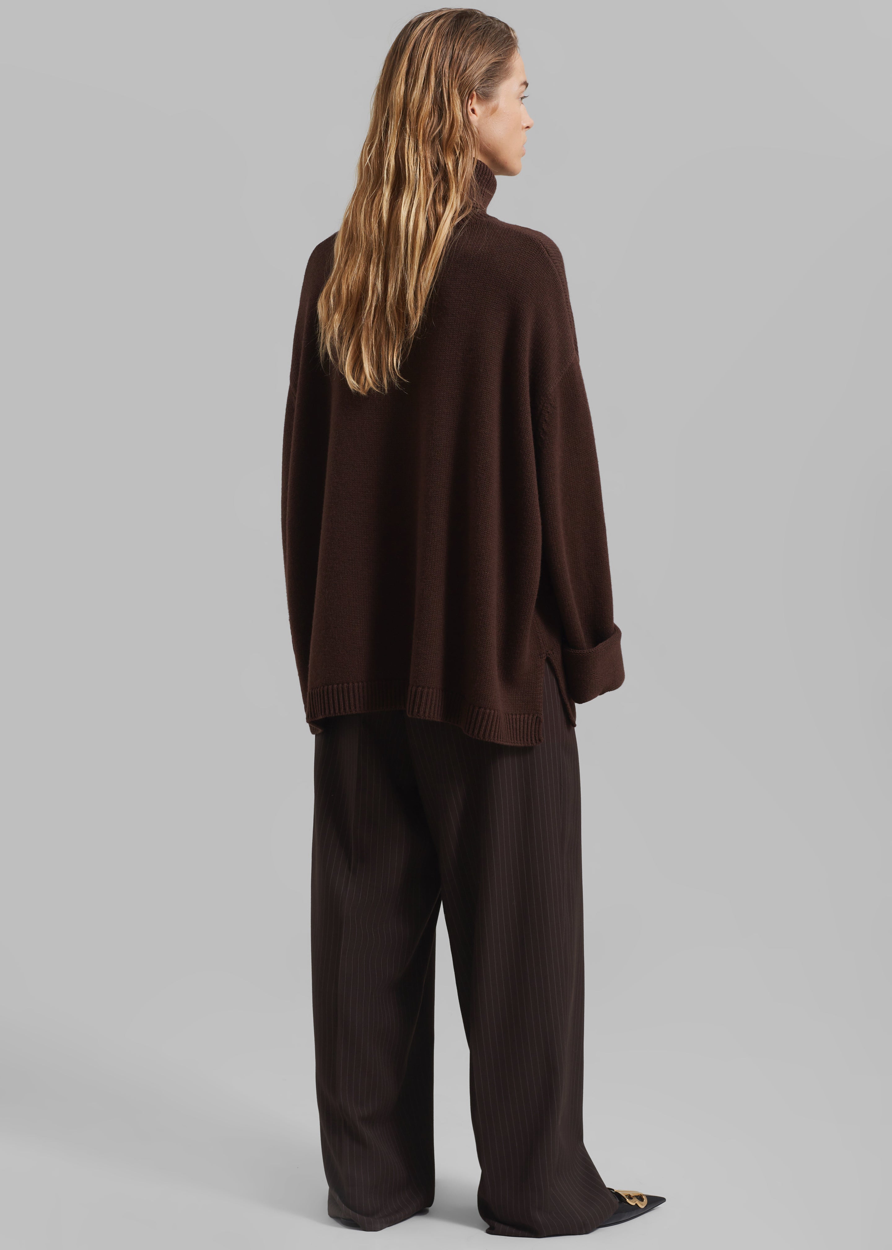 Rhea Trapeze Turtleneck - Brown - 9