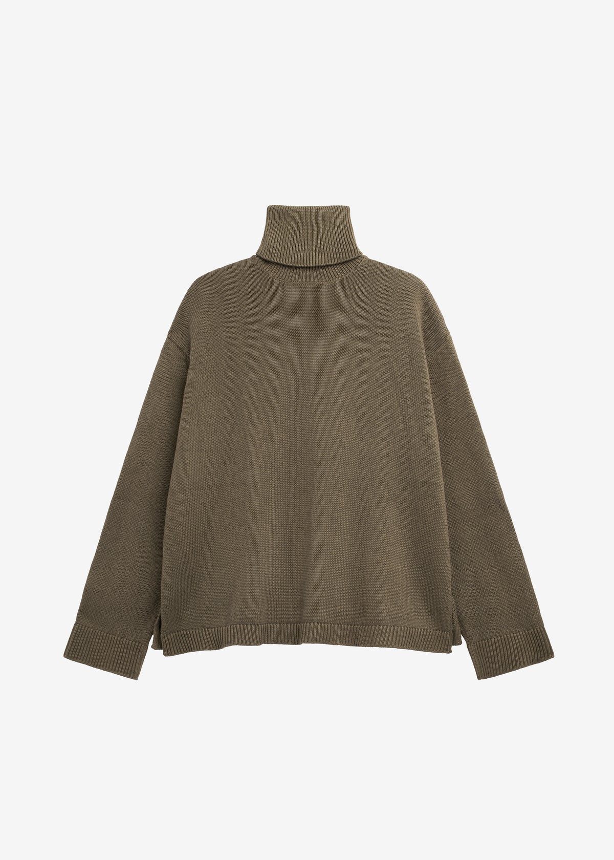 Rhea Trapeze Turtleneck - Olive - 6