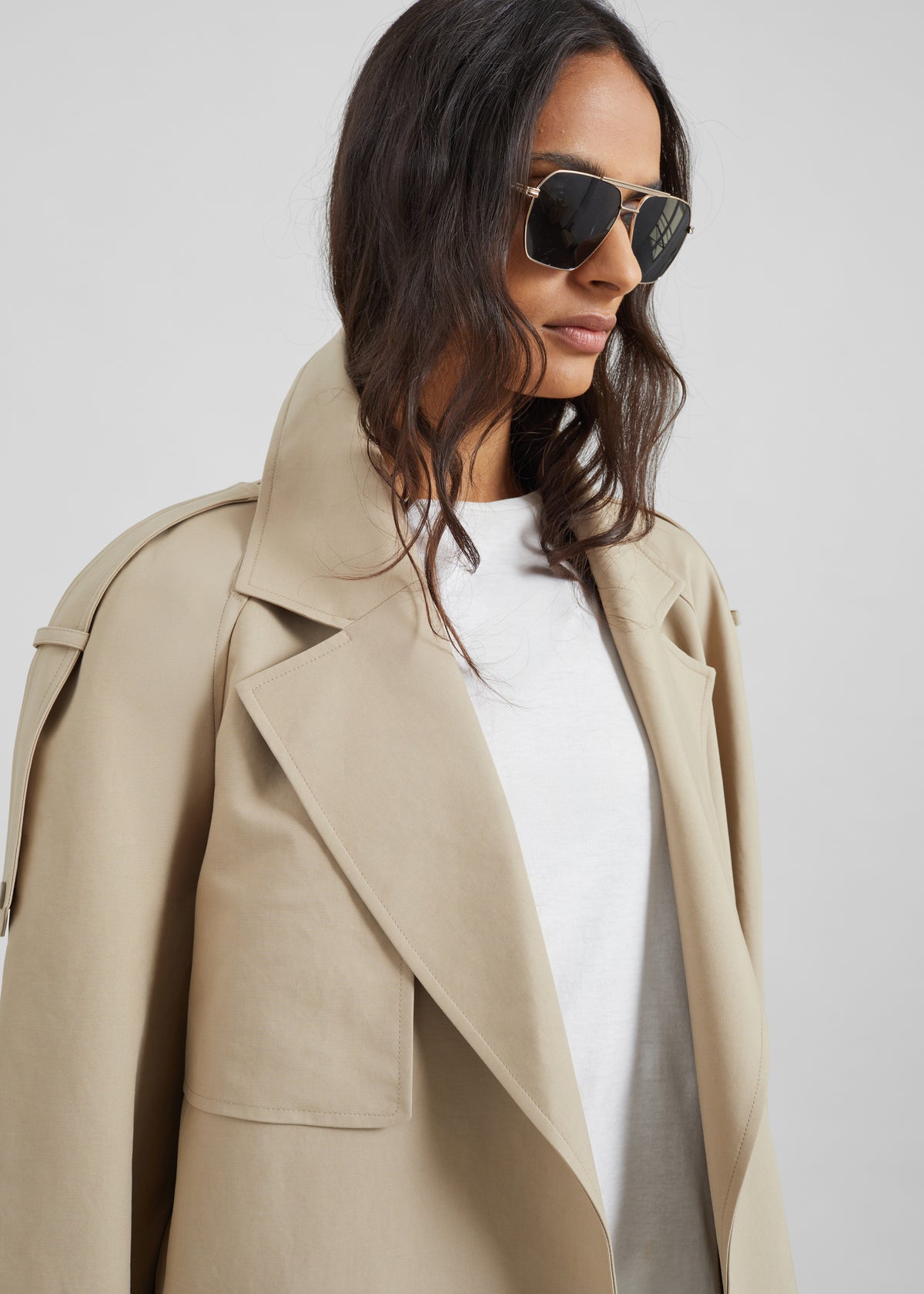 Rhodes Trench Coat - Natural - 8