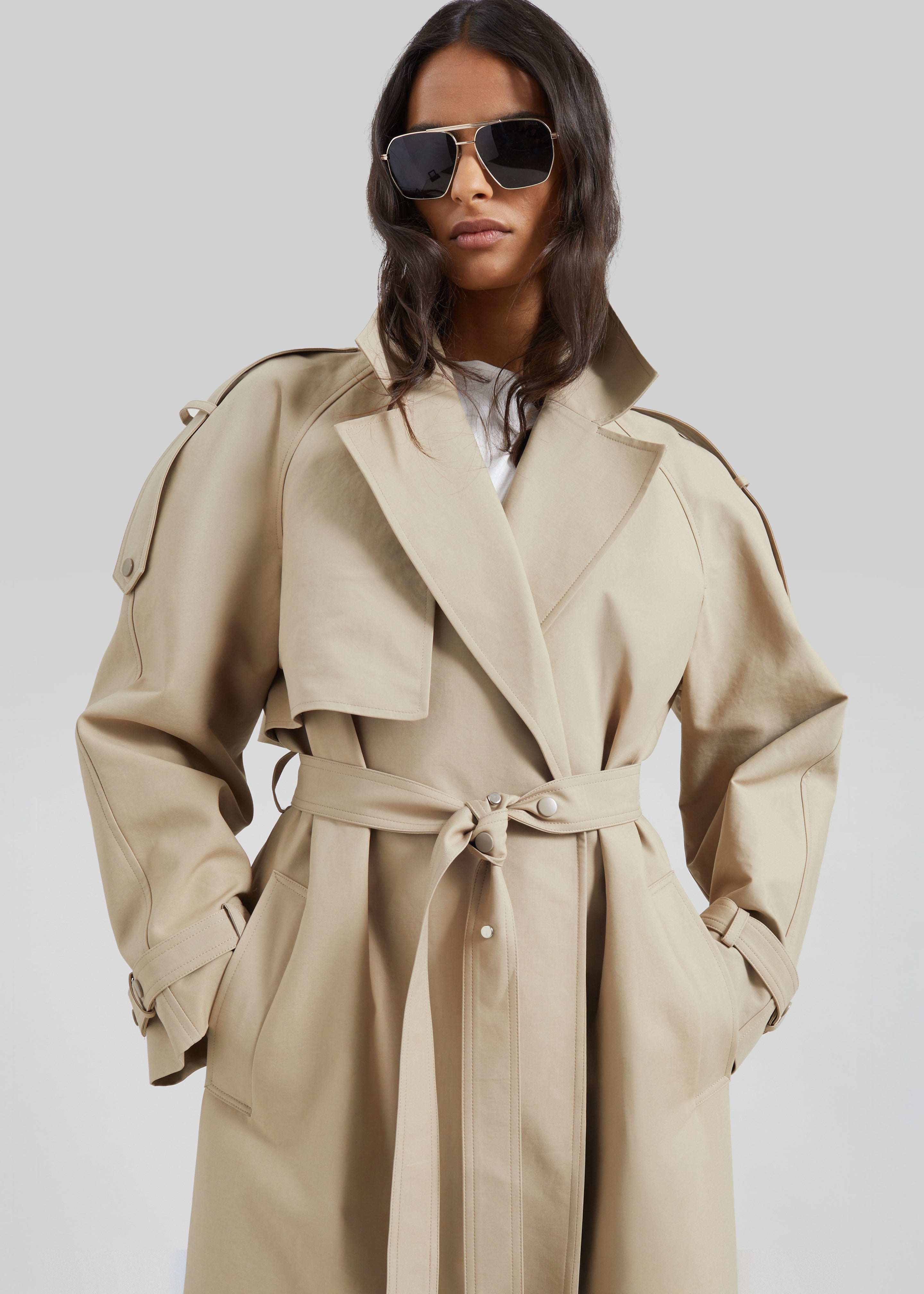 Rhodes Trench Coat - Natural – The Frankie Shop