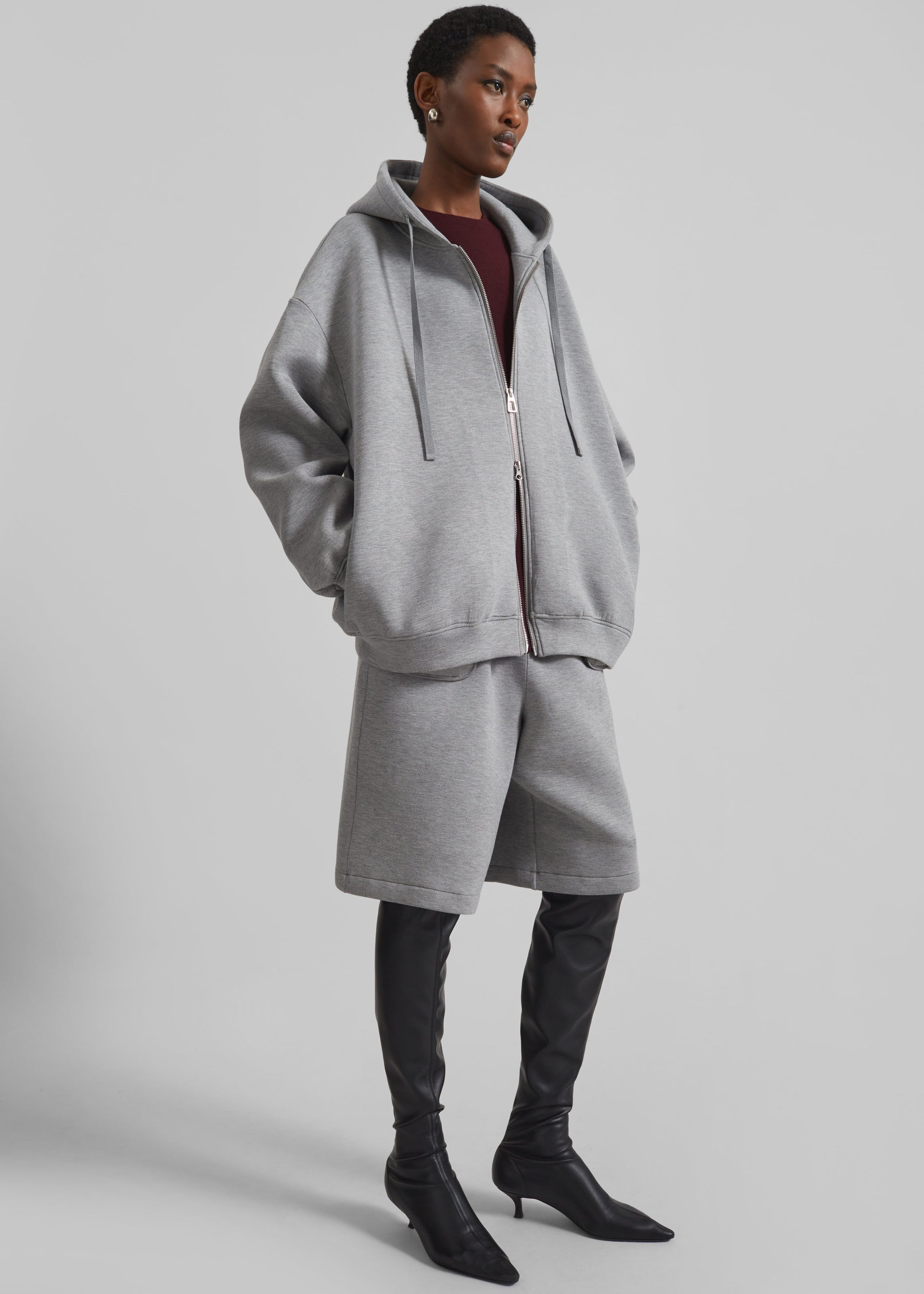 Shop the look image for Rian Oversized Hoodie - Grey
