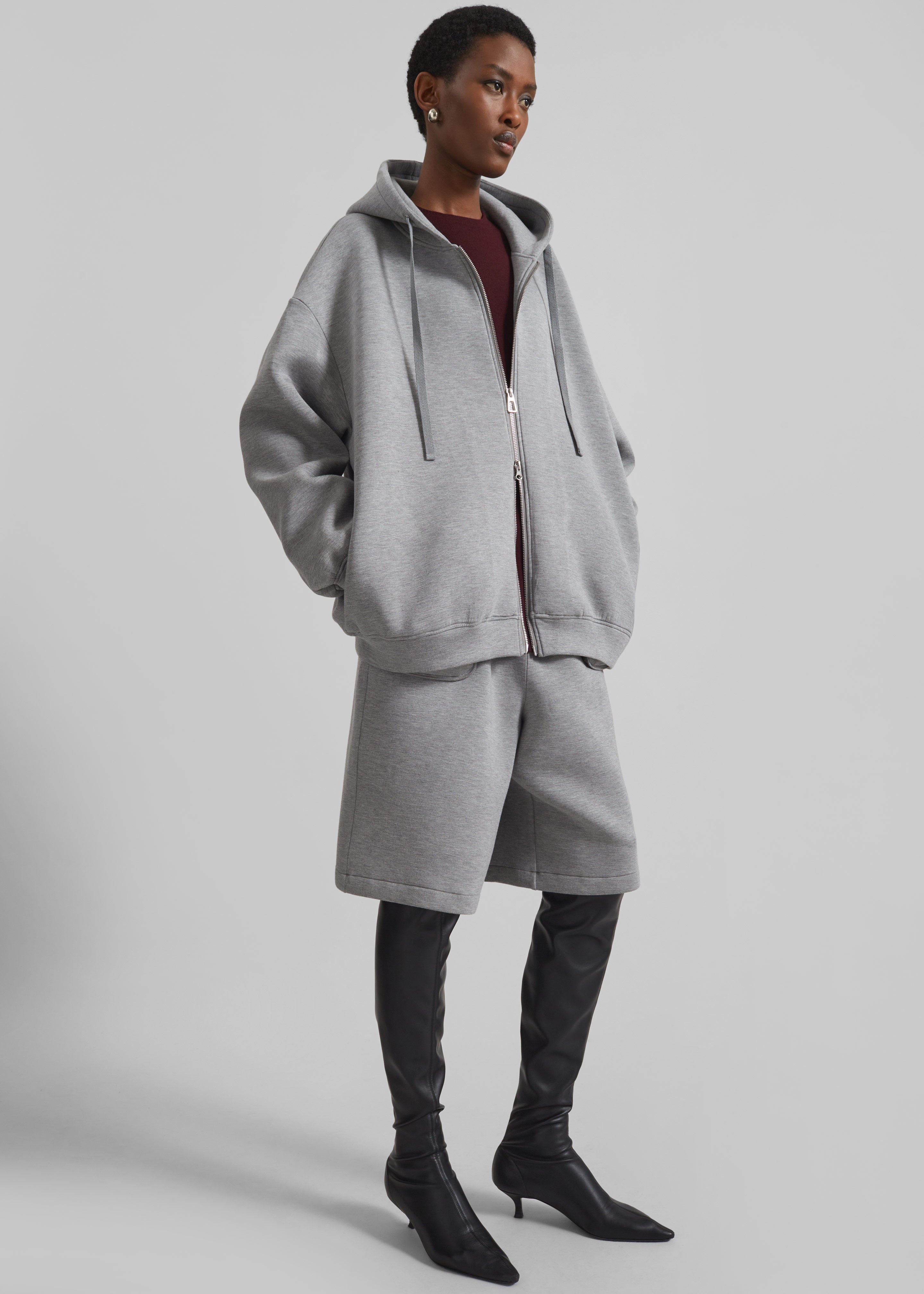 Rian Oversized Hoodie - Grey - 1