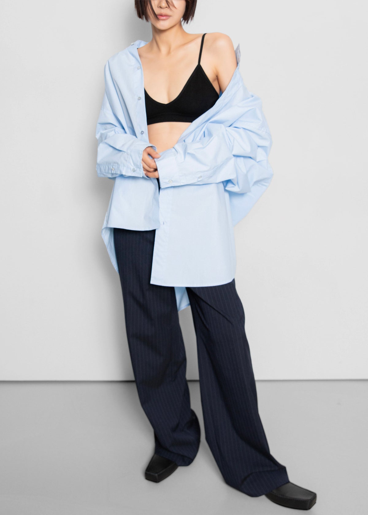 Riken Oversized Shirt - Sky Blue - 8