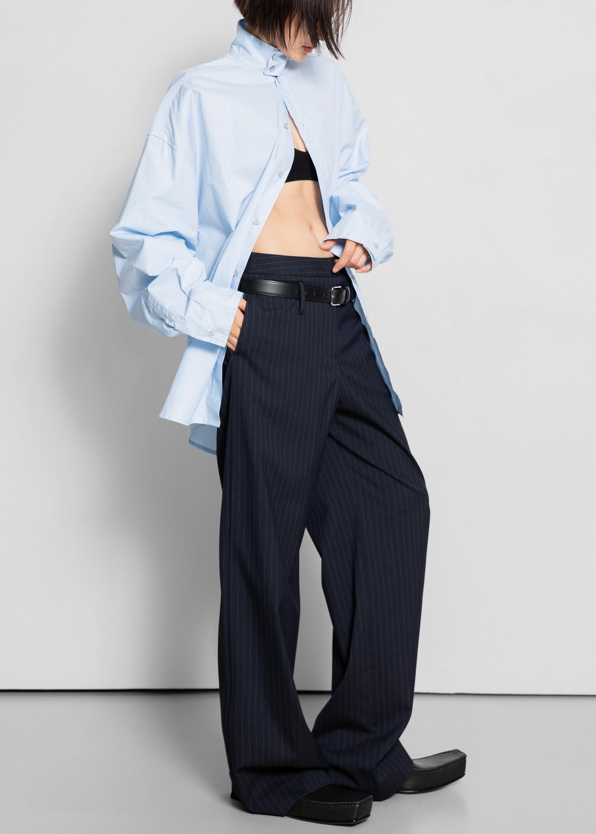 Riken Oversized Shirt - Sky Blue - 2