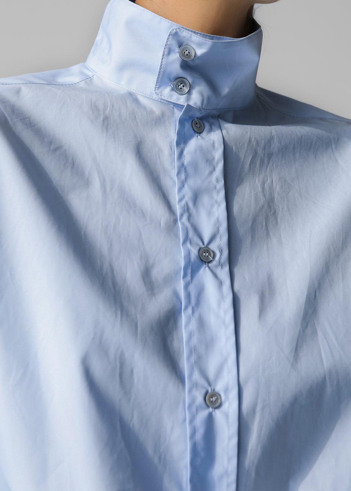 Riken Oversized Shirt - Sky Blue - 4