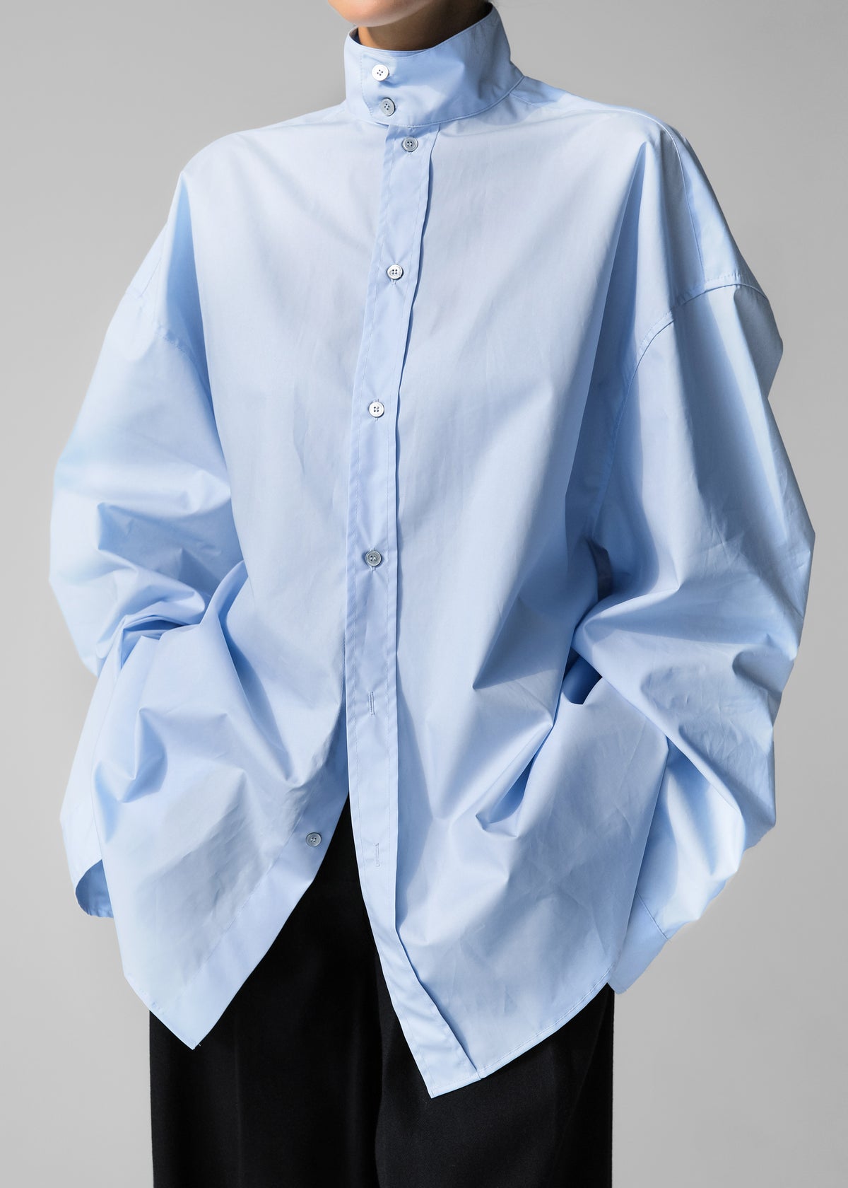 Riken Oversized Shirt - Sky Blue - 6