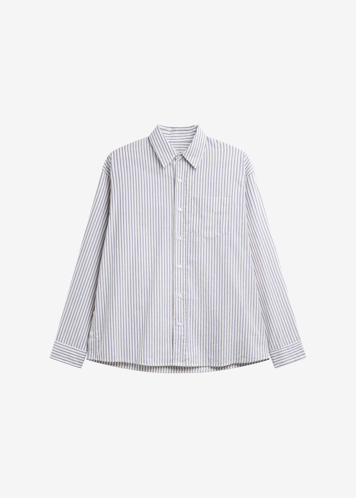 Rilly Adjustable Side Slit Shirt - Ivory Multi Stripe - 9