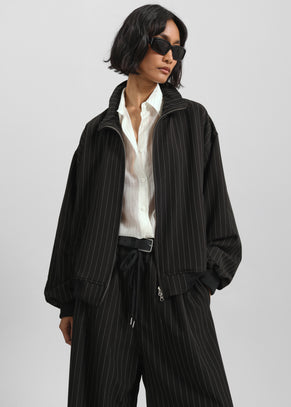 Rilton Light Jacket - Black/White Pinstripe