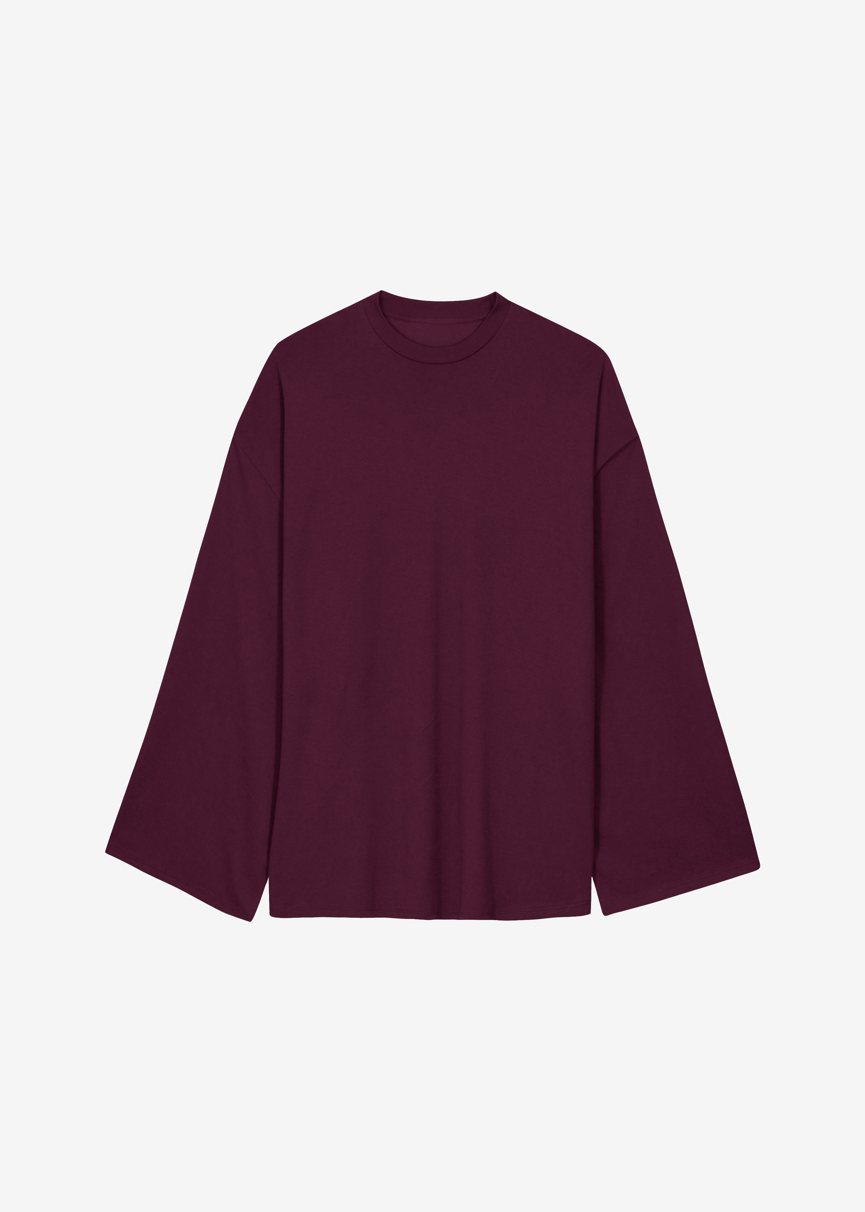 Rio Oversized Sleeve Tee - Burgundy - 6