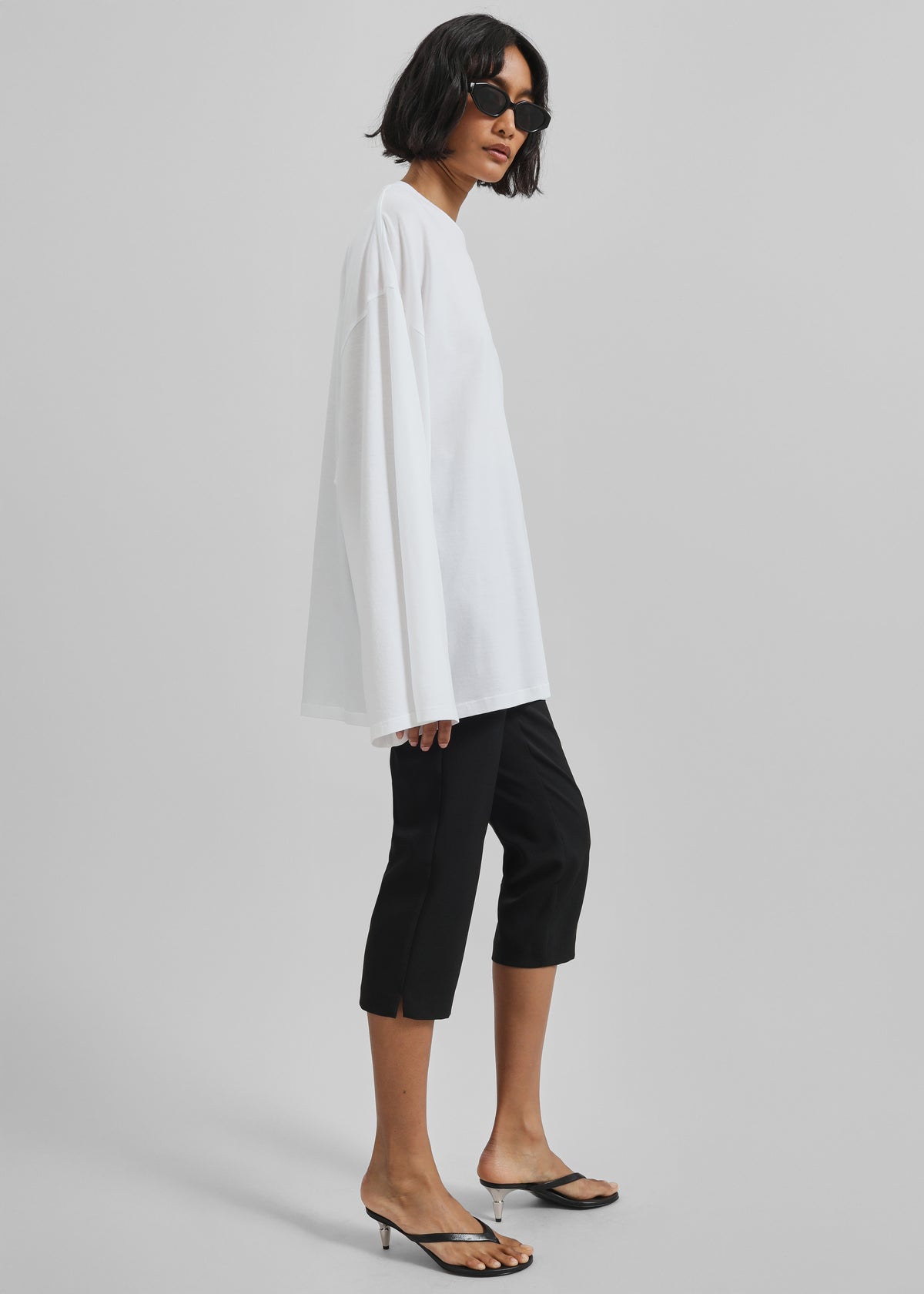 Rio Oversized Sleeve Tee - White - 2