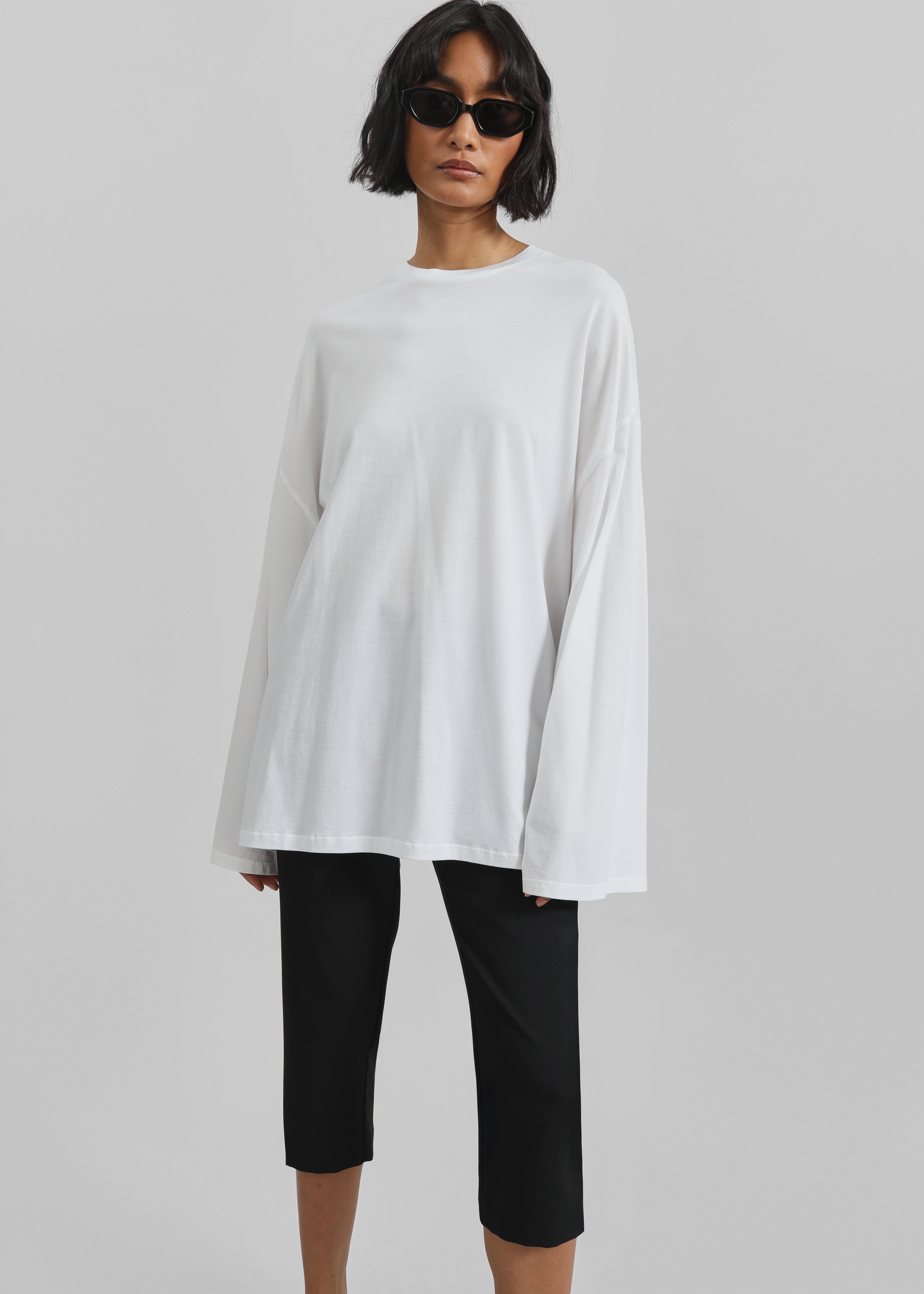 Rio Oversized Sleeve Tee - White - 3